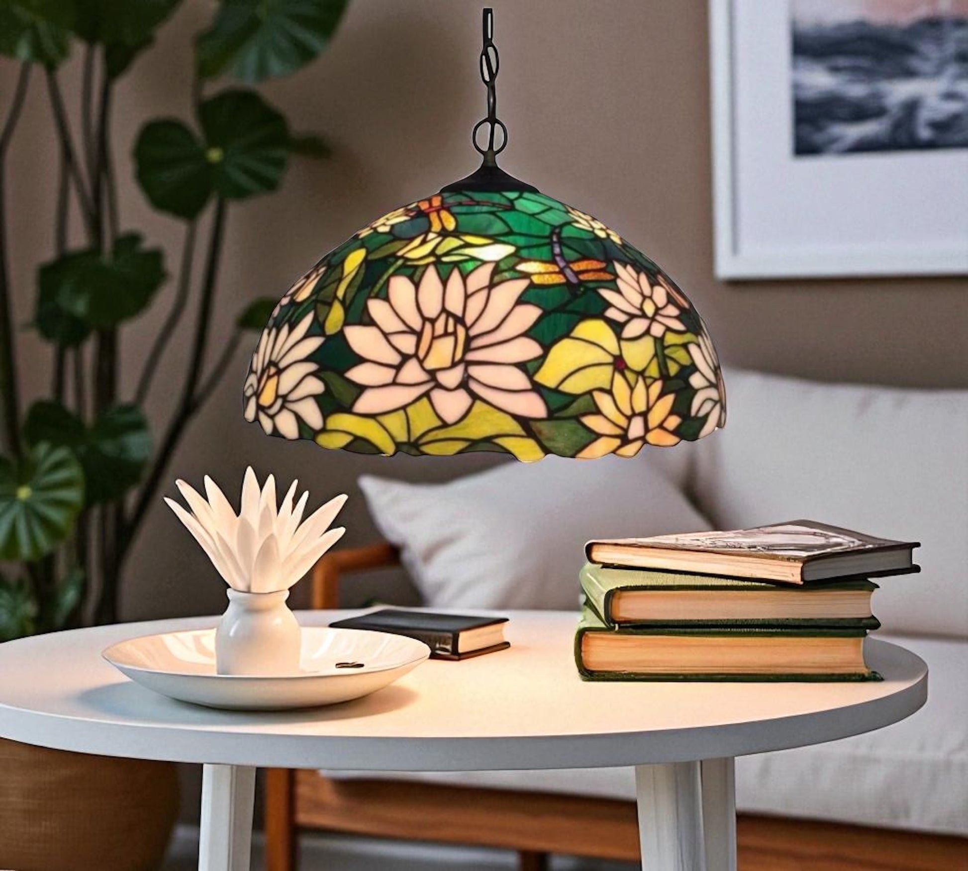 CDH 12" Tiffany Pendant Lamp 30cm shade (12800C)