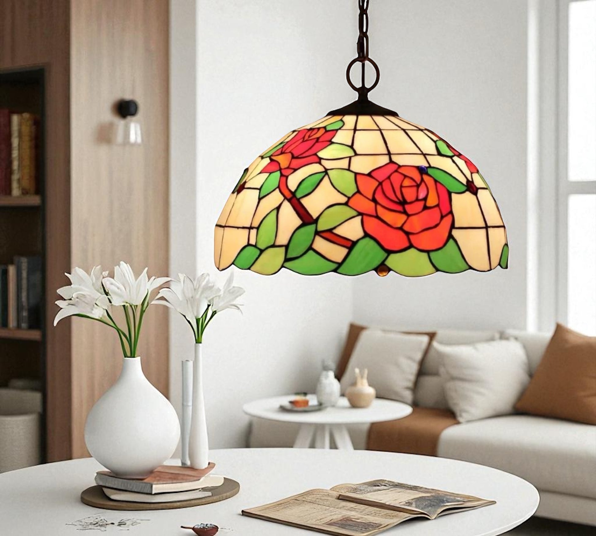 CDH 12" Tiffany Pendant Lamp 30cm shade (12803C)