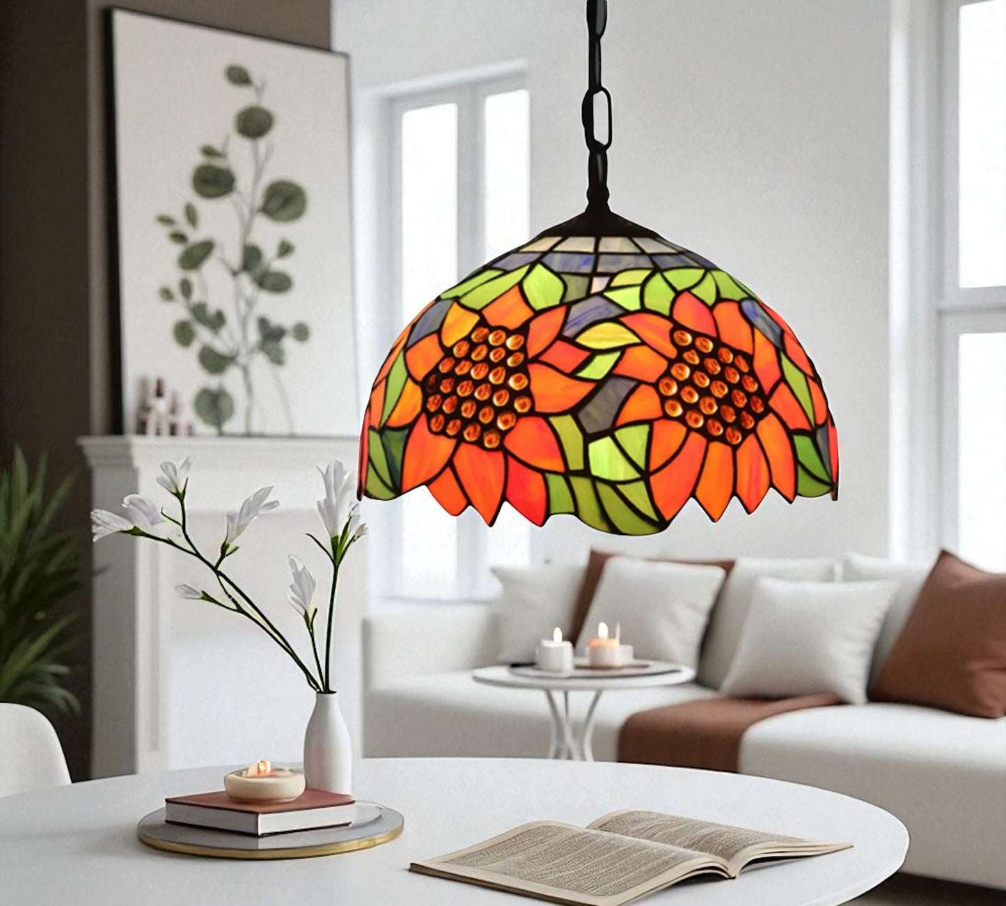 CDH 12" Tiffany Pendant Lamp 30cm shade (12804C)