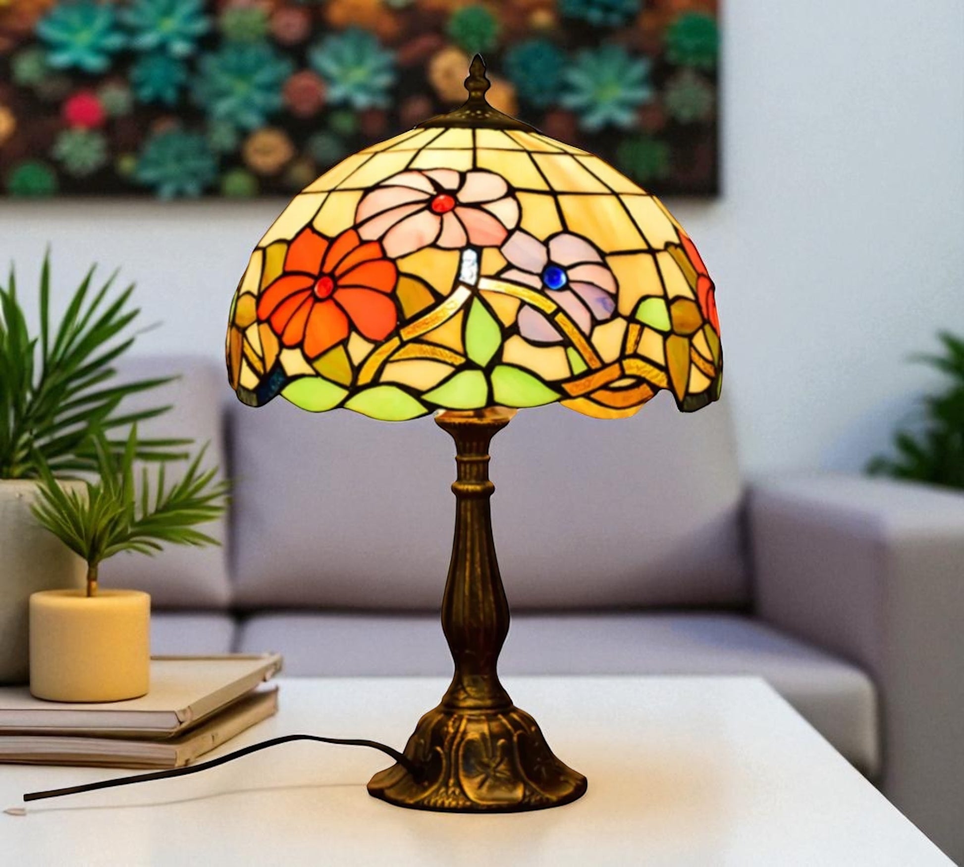 CDH 12" Tiffany Table Lamp (11002)