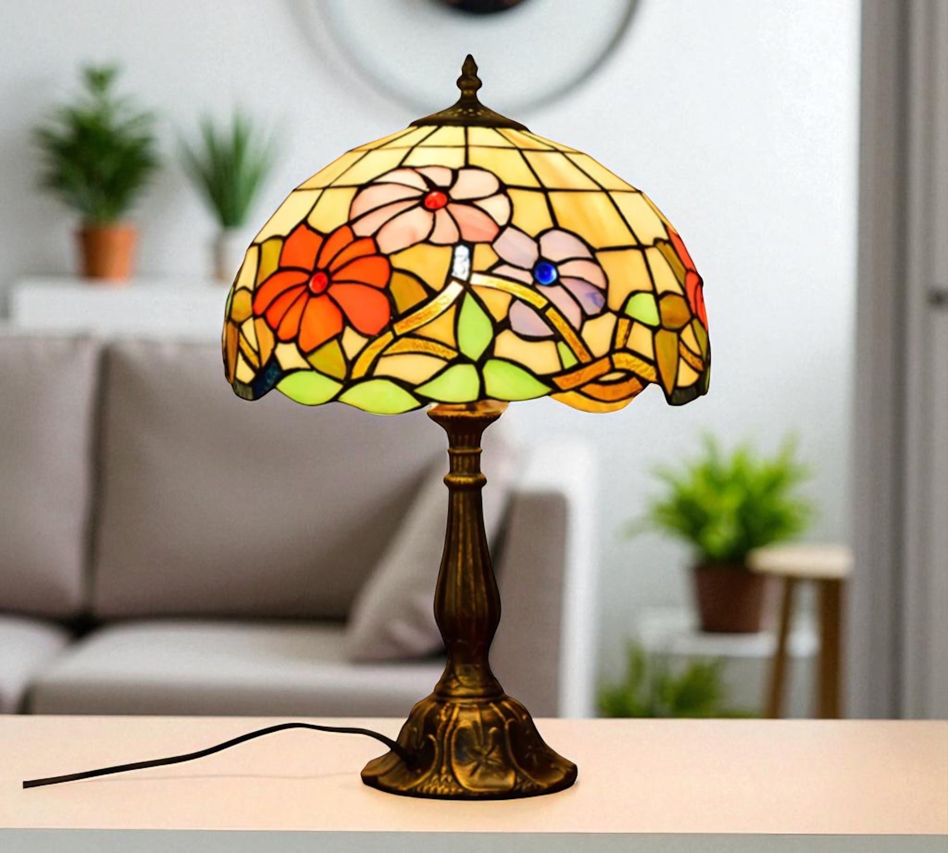 CDH 12" Tiffany Table Lamp (11002)