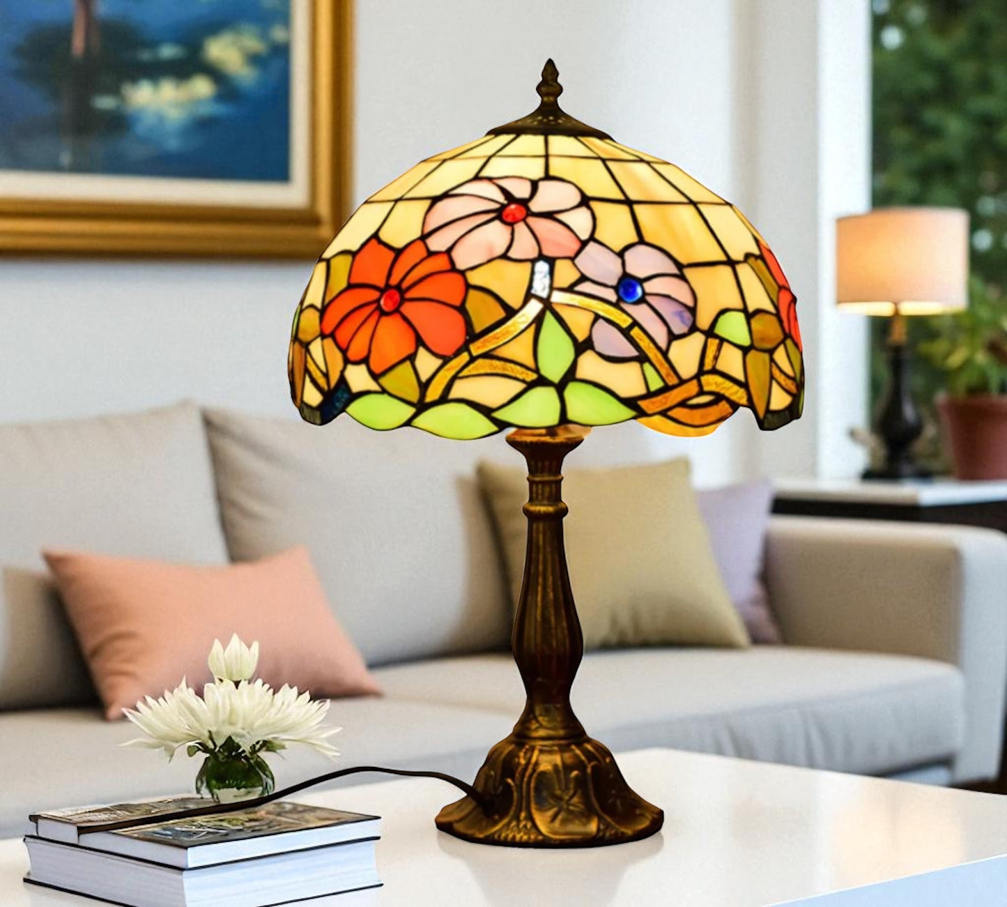 CDH 12" Tiffany Table Lamp (11002)