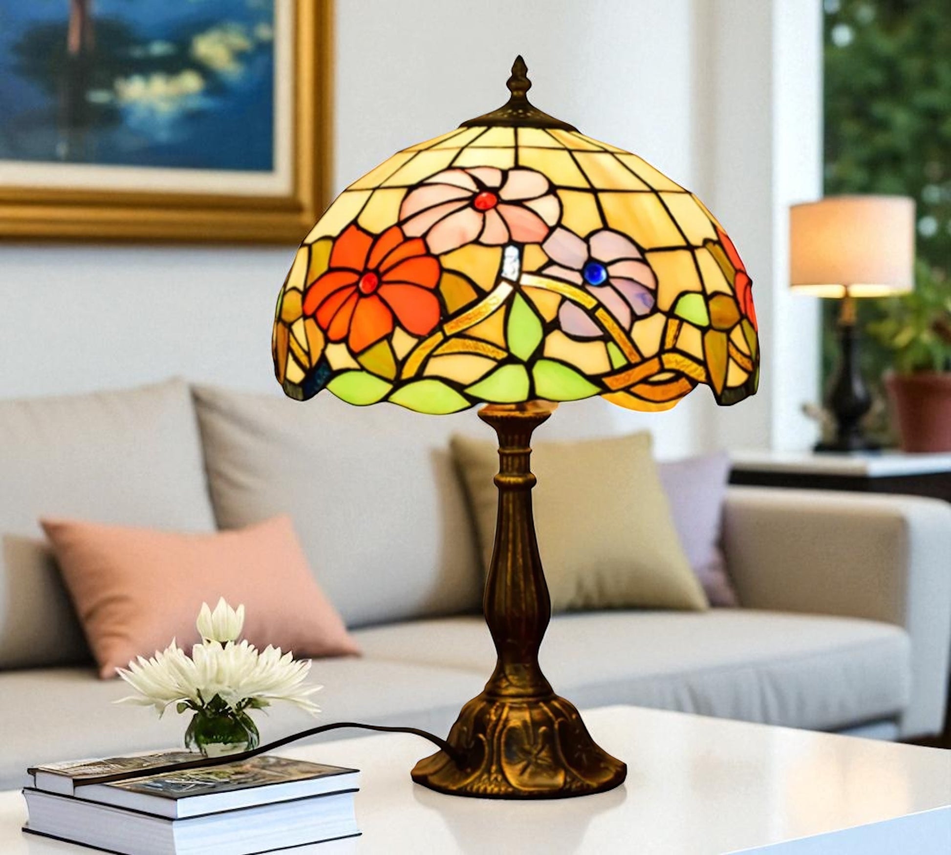 CDH 12" Tiffany Table Lamp (11002)