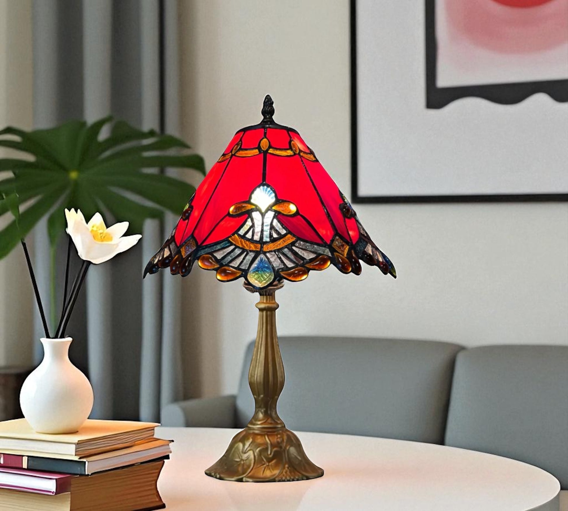 CDH 12" Tiffany Table Lamp (12001R)