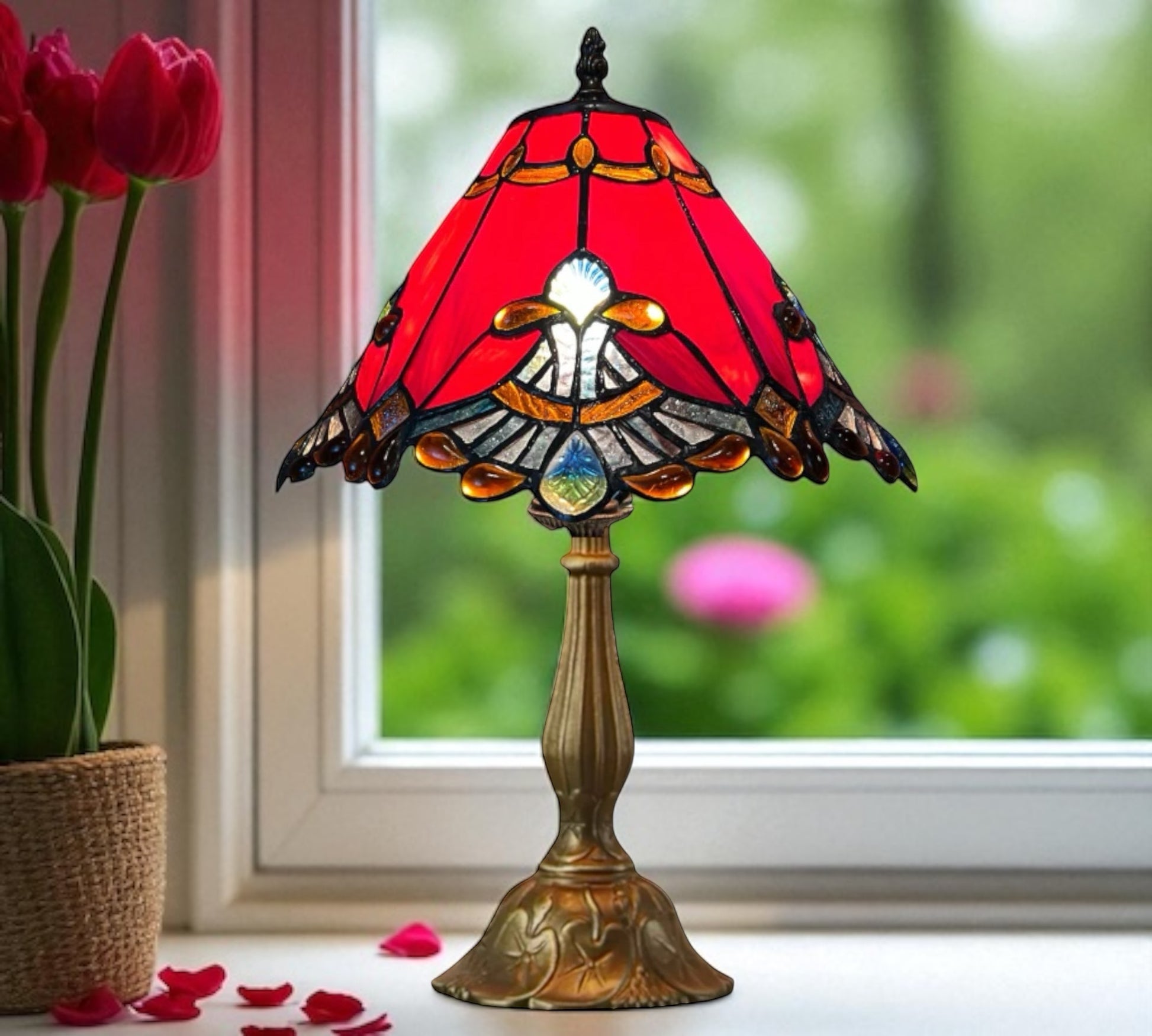 CDH 12" Tiffany Table Lamp (12001R)