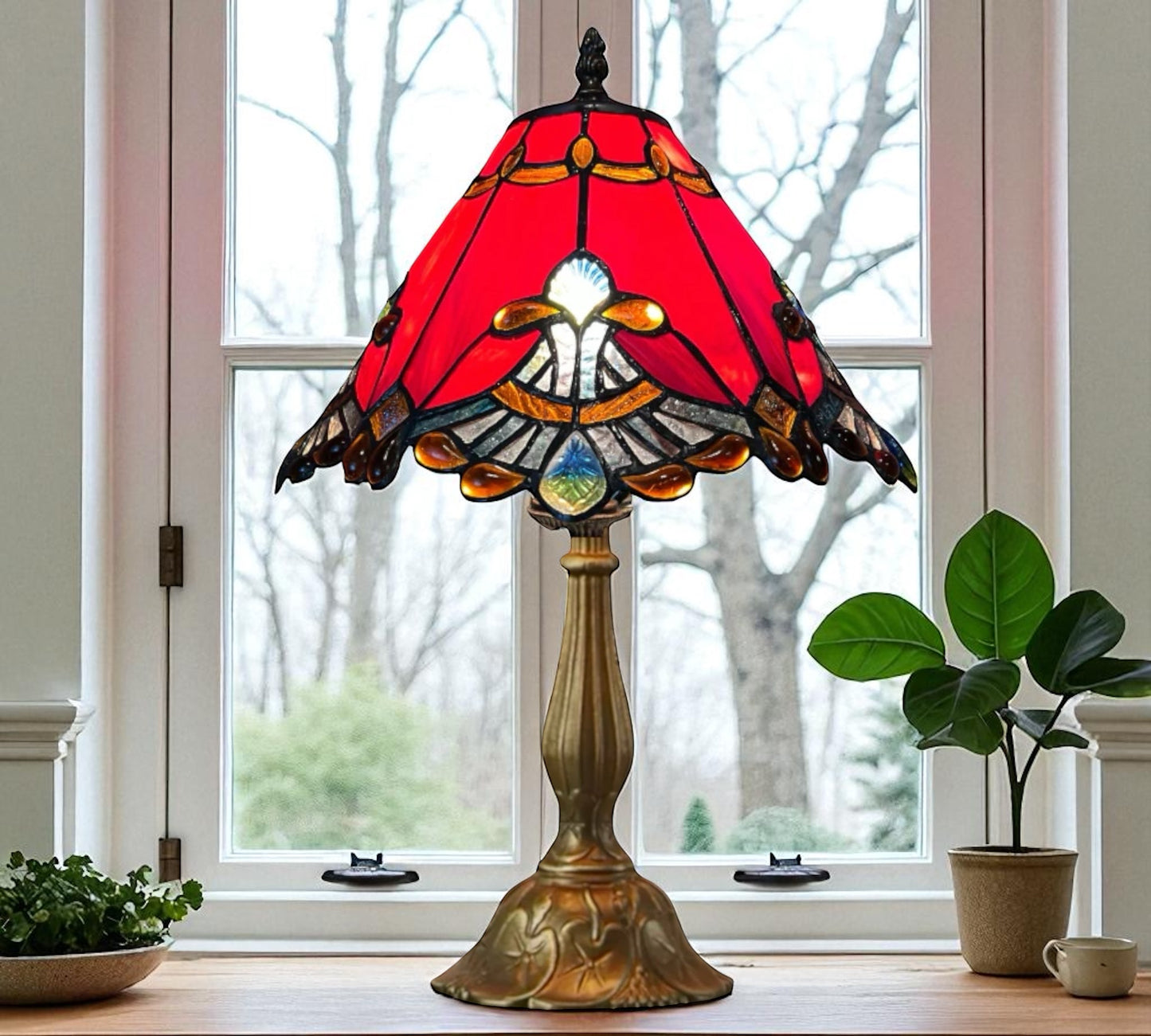 CDH 12" Tiffany Table Lamp (12001R)