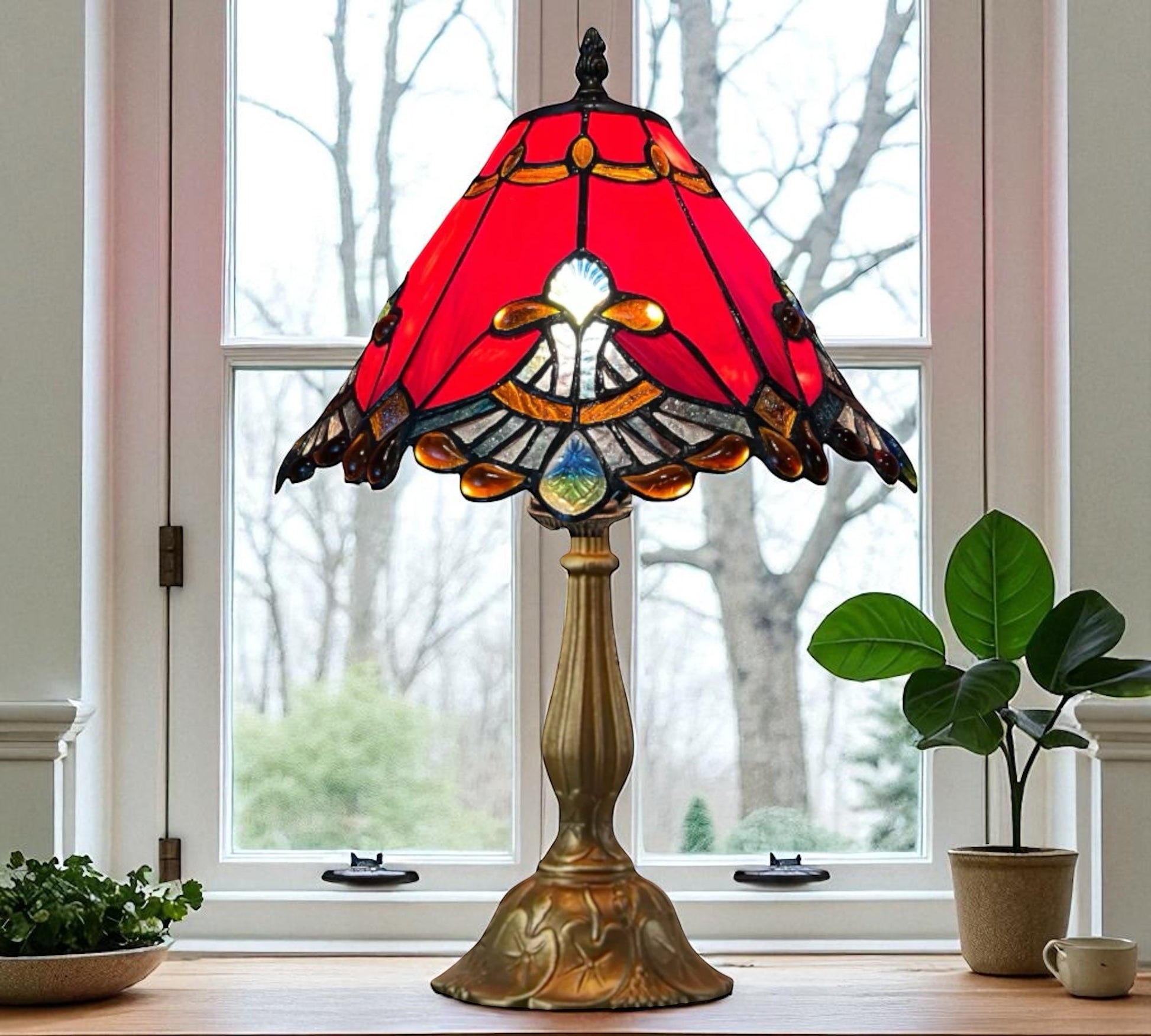 CDH 12" Tiffany Table Lamp (12001R)