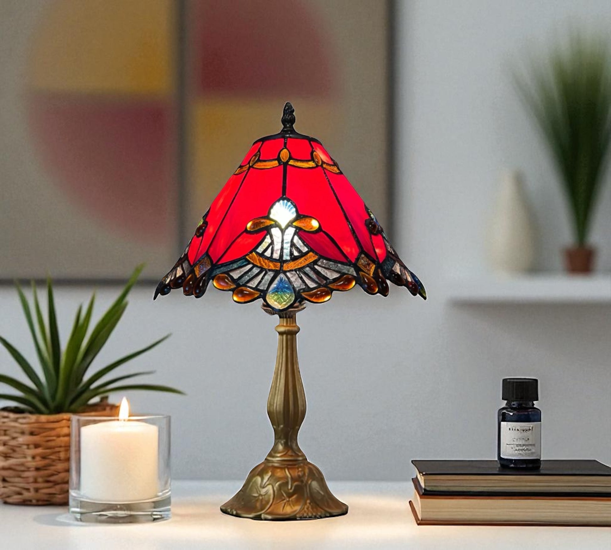 CDH 12" Tiffany Table Lamp (12001R)
