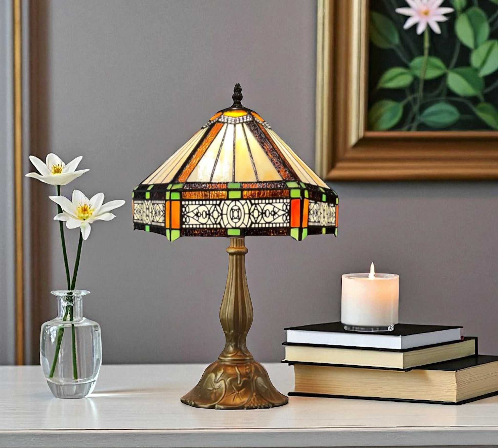 CDH 12" Tiffany Table Lamp (12004)