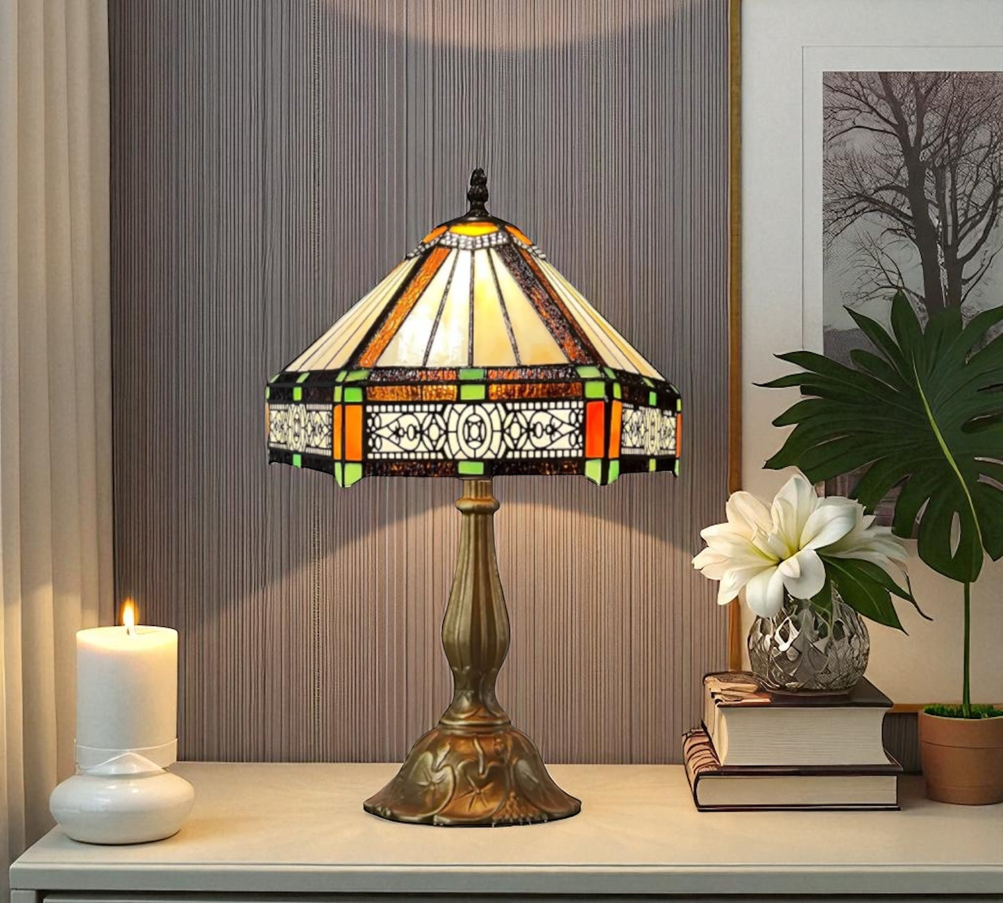CDH 12" Tiffany Table Lamp (12004)