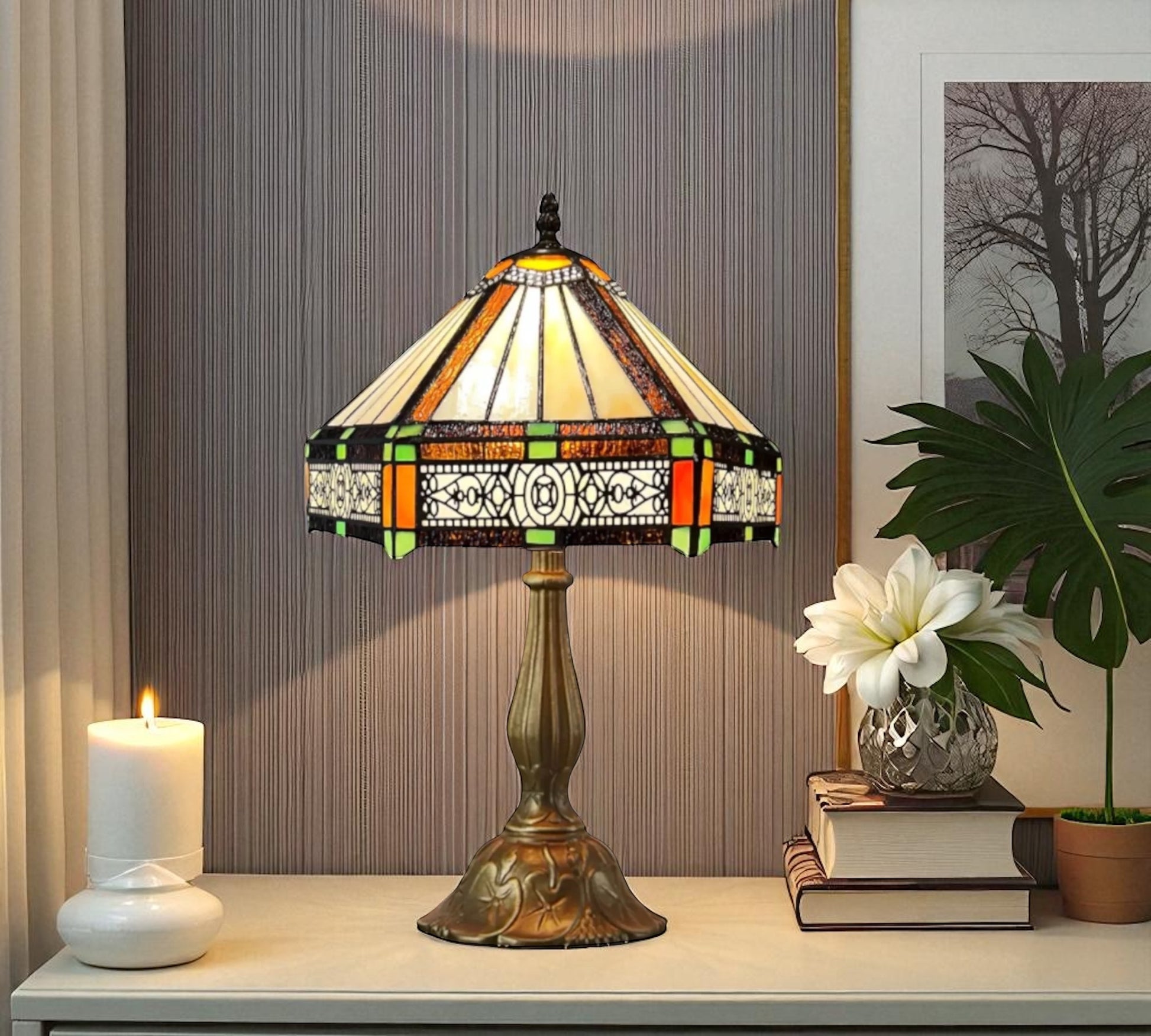 CDH 12" Tiffany Table Lamp (12004)