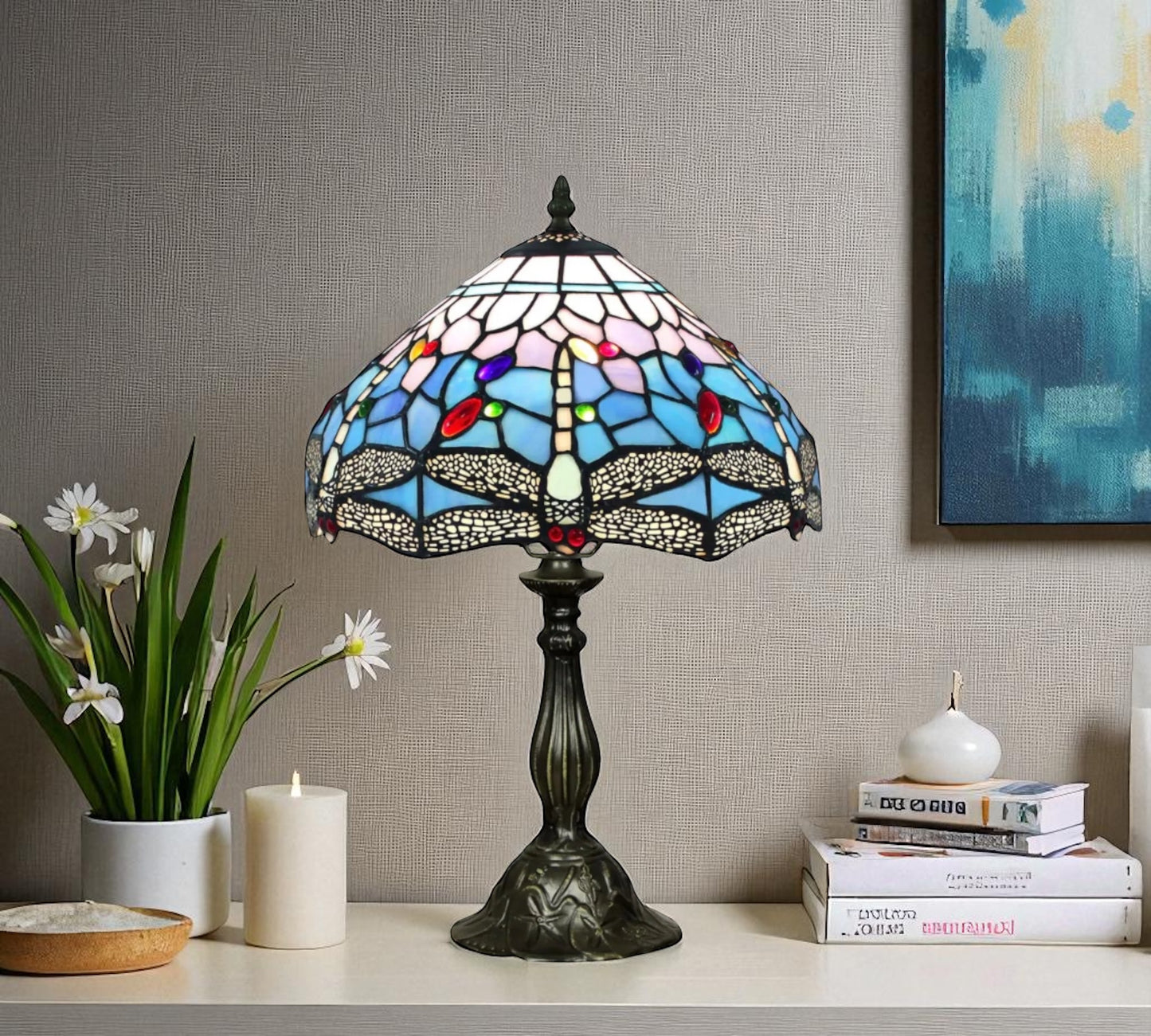 CDH 12" Tiffany Table Lamp (12005)