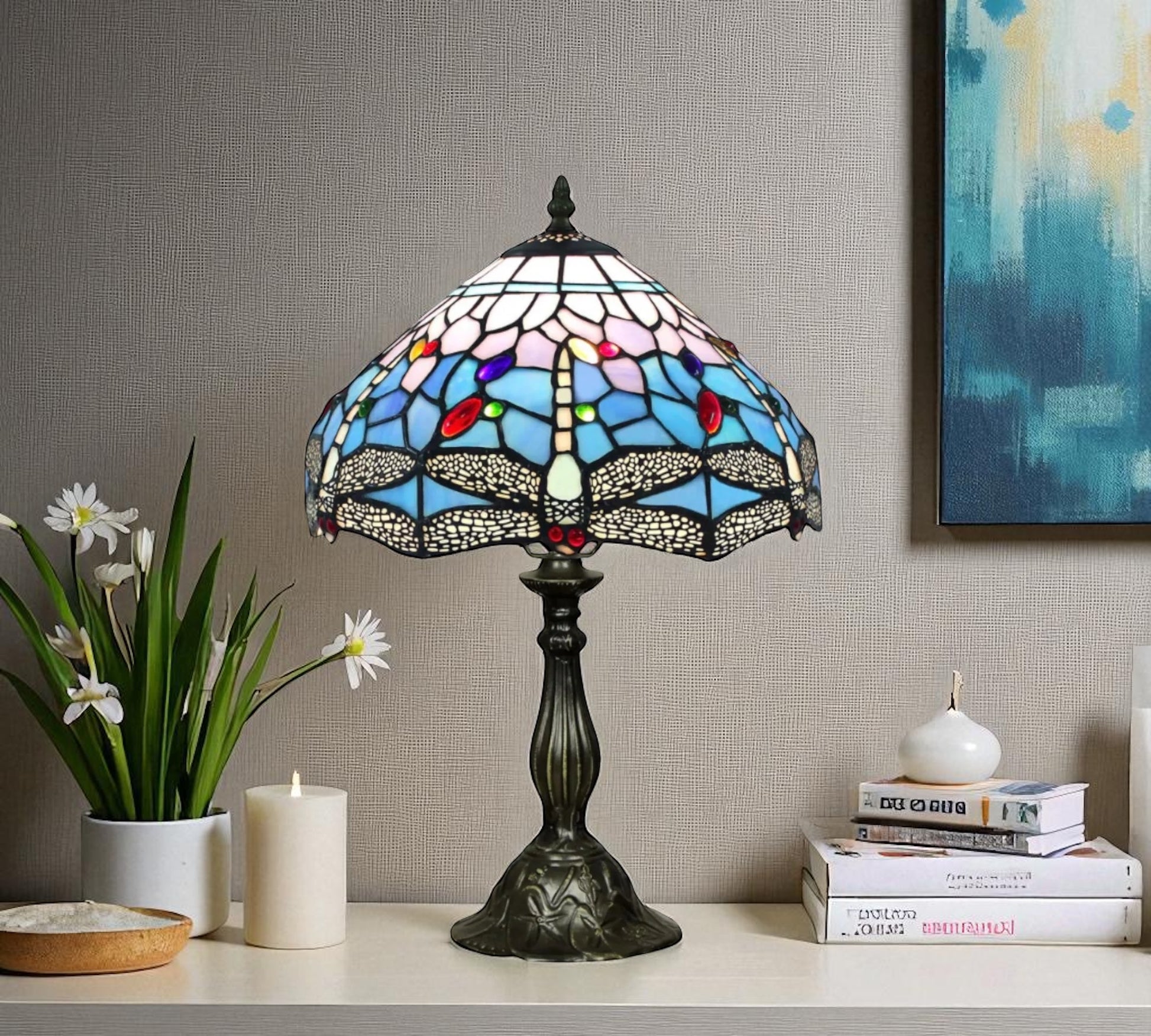 CDH 12" Tiffany Table Lamp (12005)