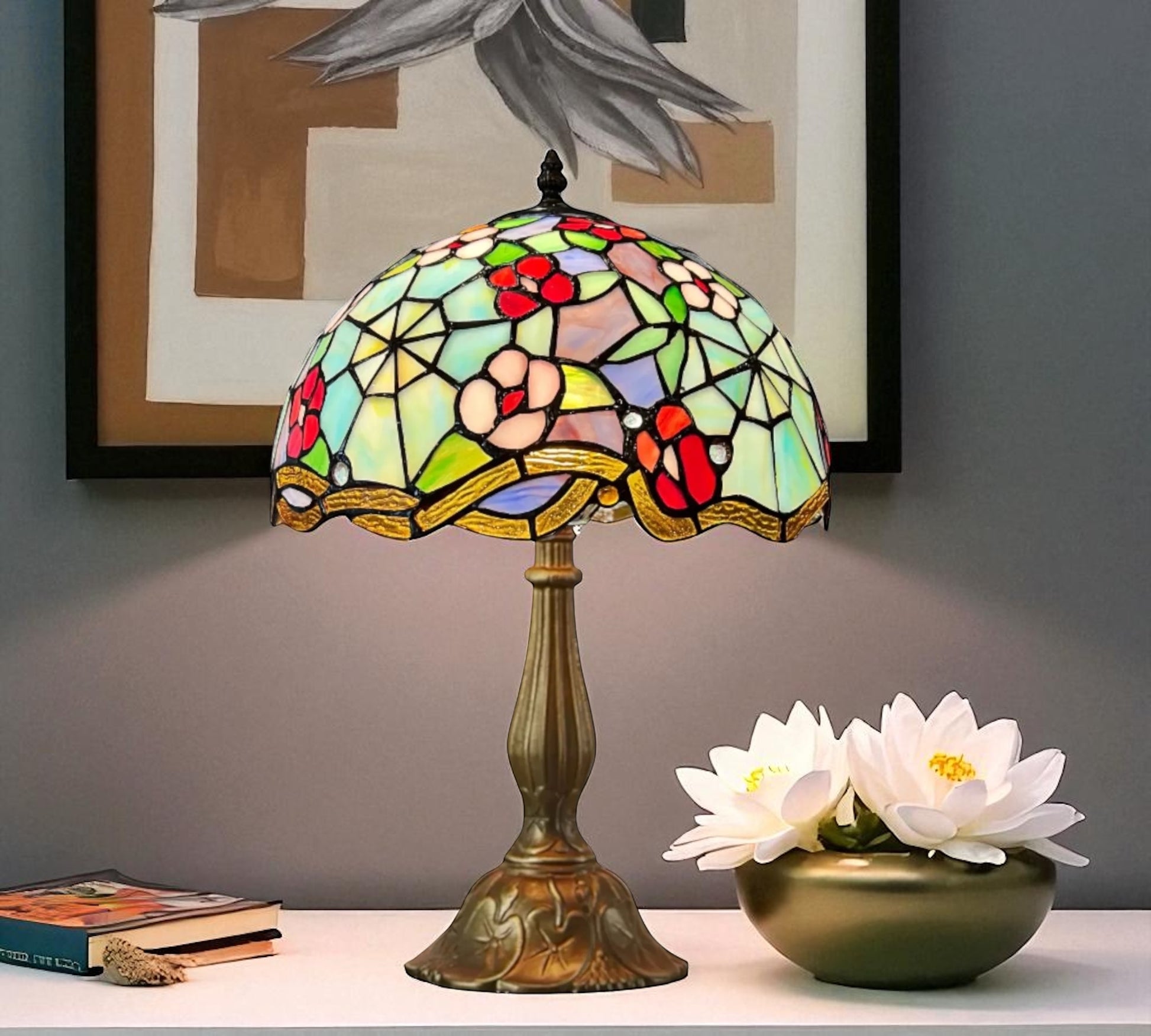 CDH 12" Tiffany Table Lamp (12008)