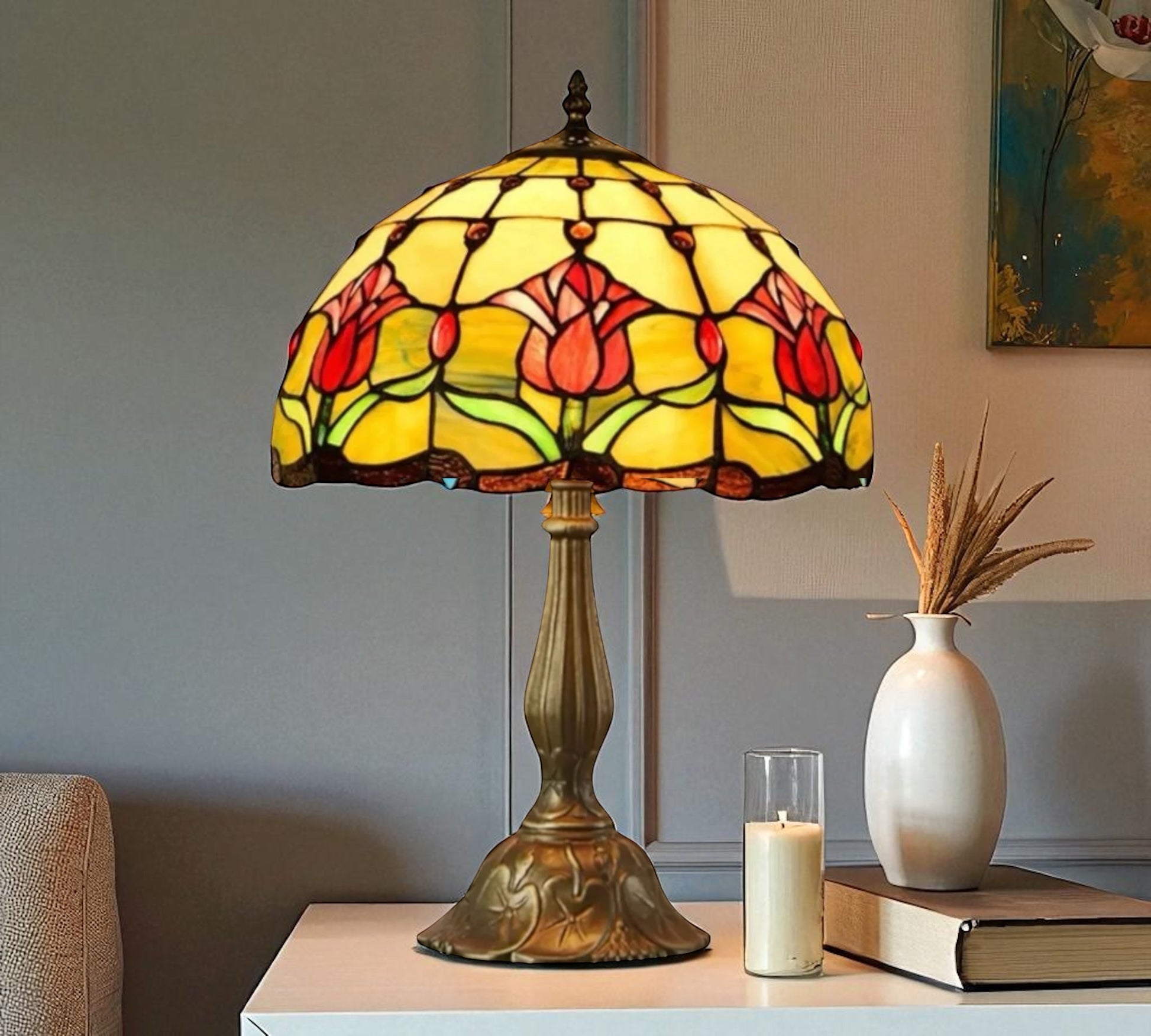 CDH 12" Tiffany Table Lamp (12009)