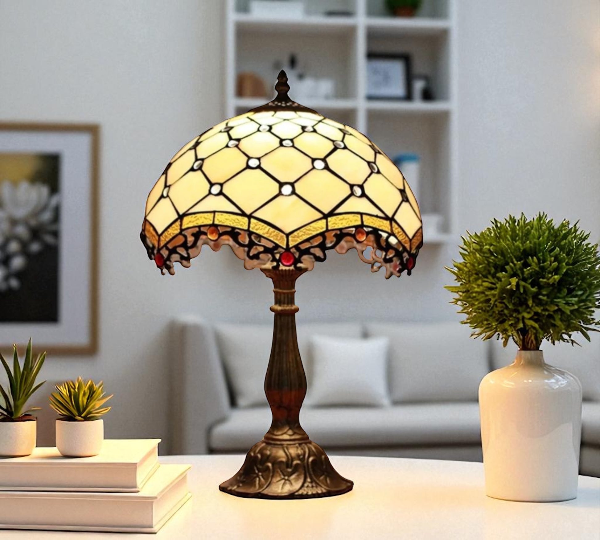 CDH 12" Tiffany Table Lamp (12010)