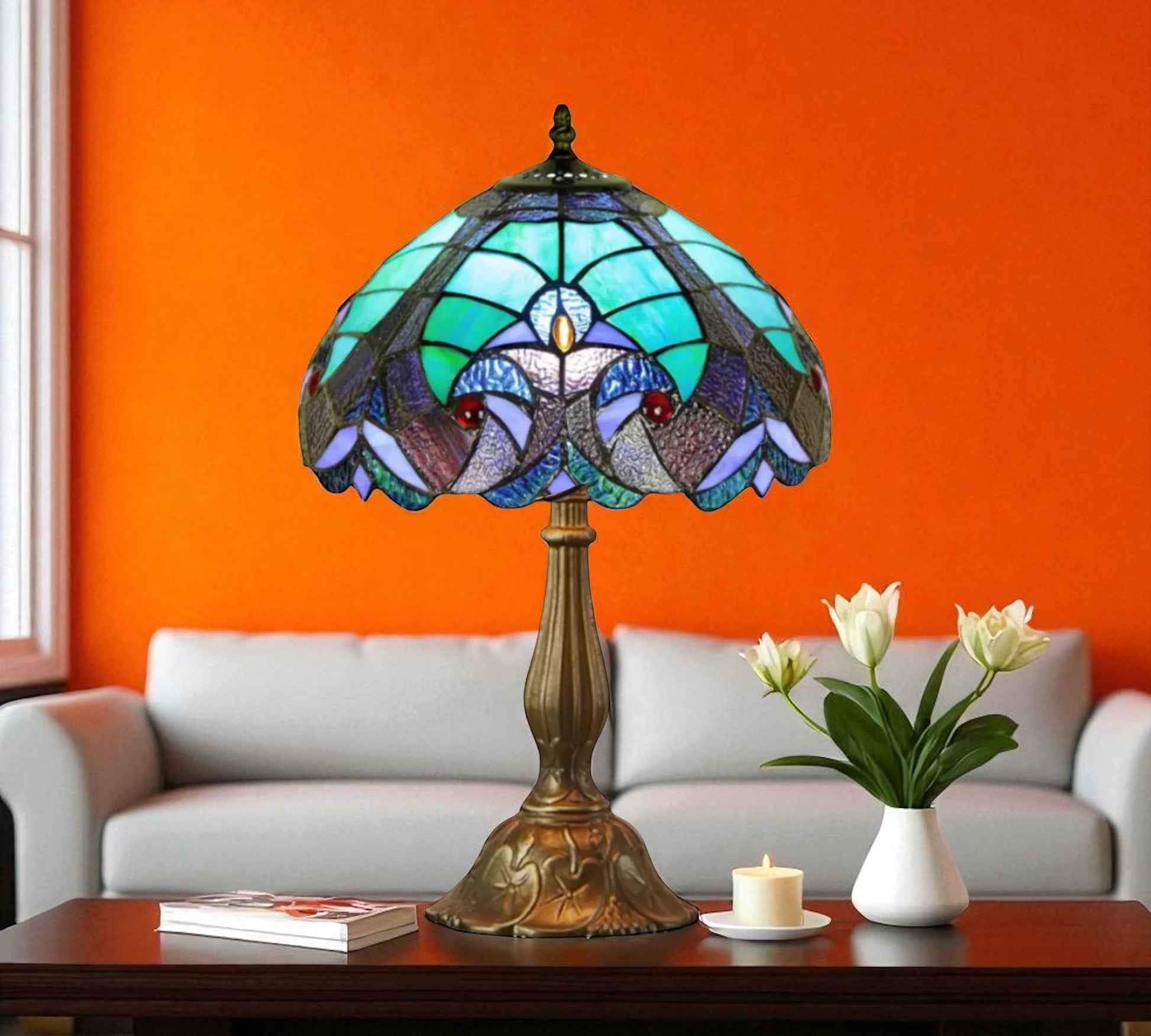 CDH 12" Tiffany Table Lamp (12013)