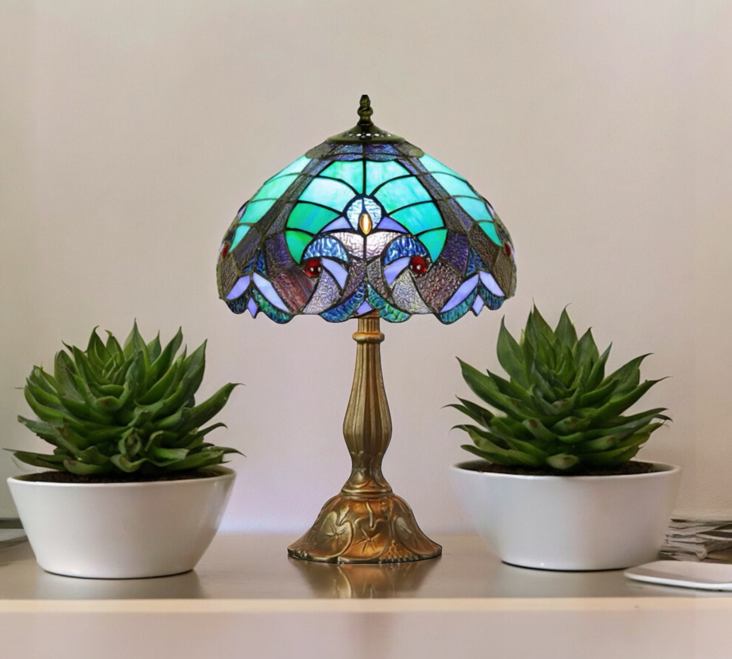 CDH 12" Tiffany Table Lamp (12013)