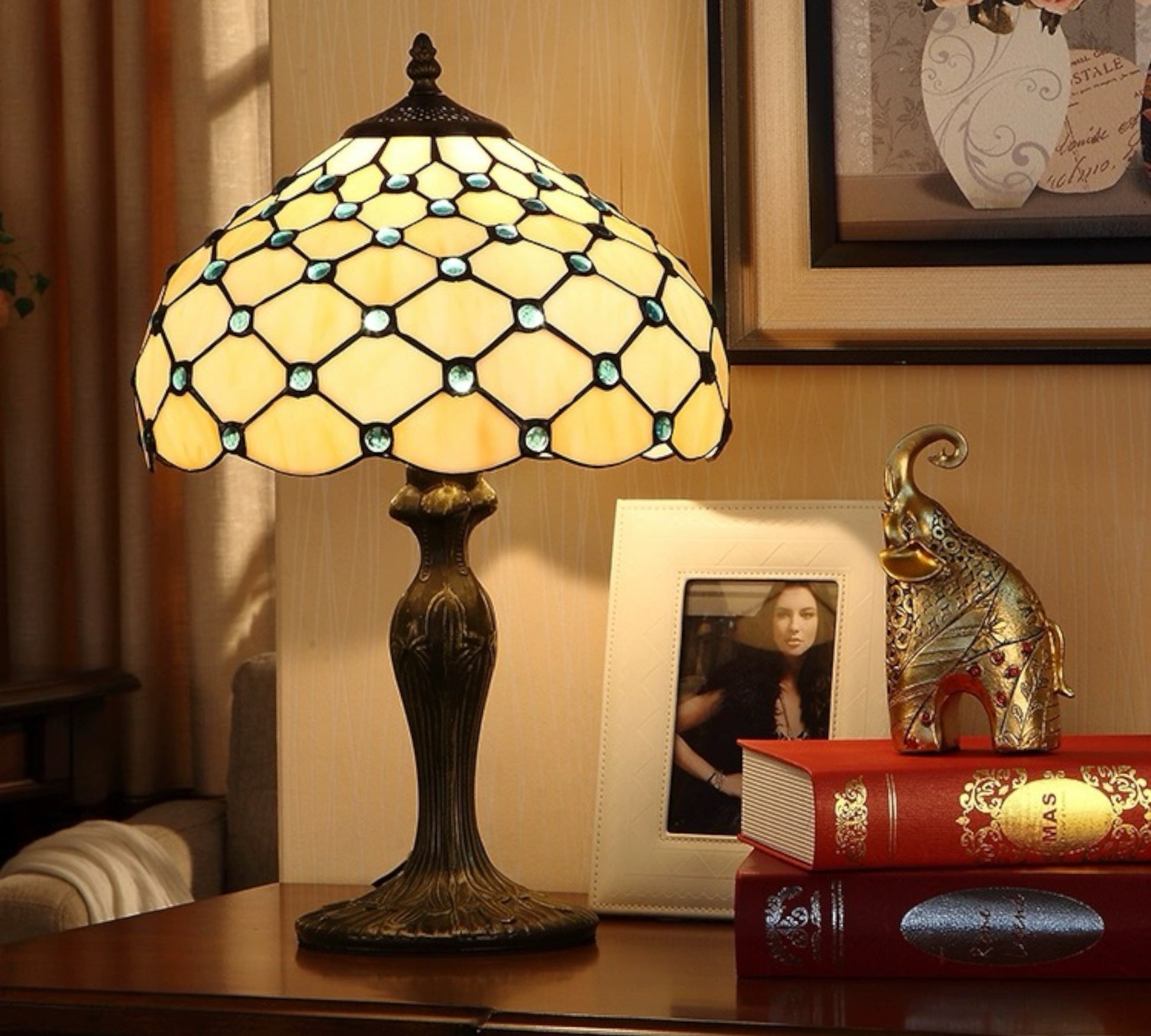 CDH 12" Tiffany Table Lamp (12021）