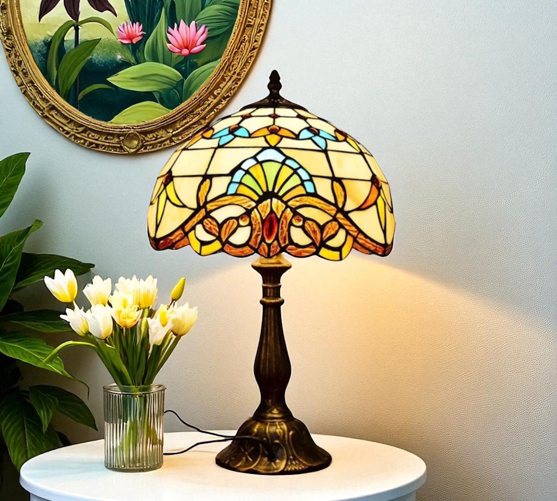 CDH 12" Tiffany Table Lamp (12025)