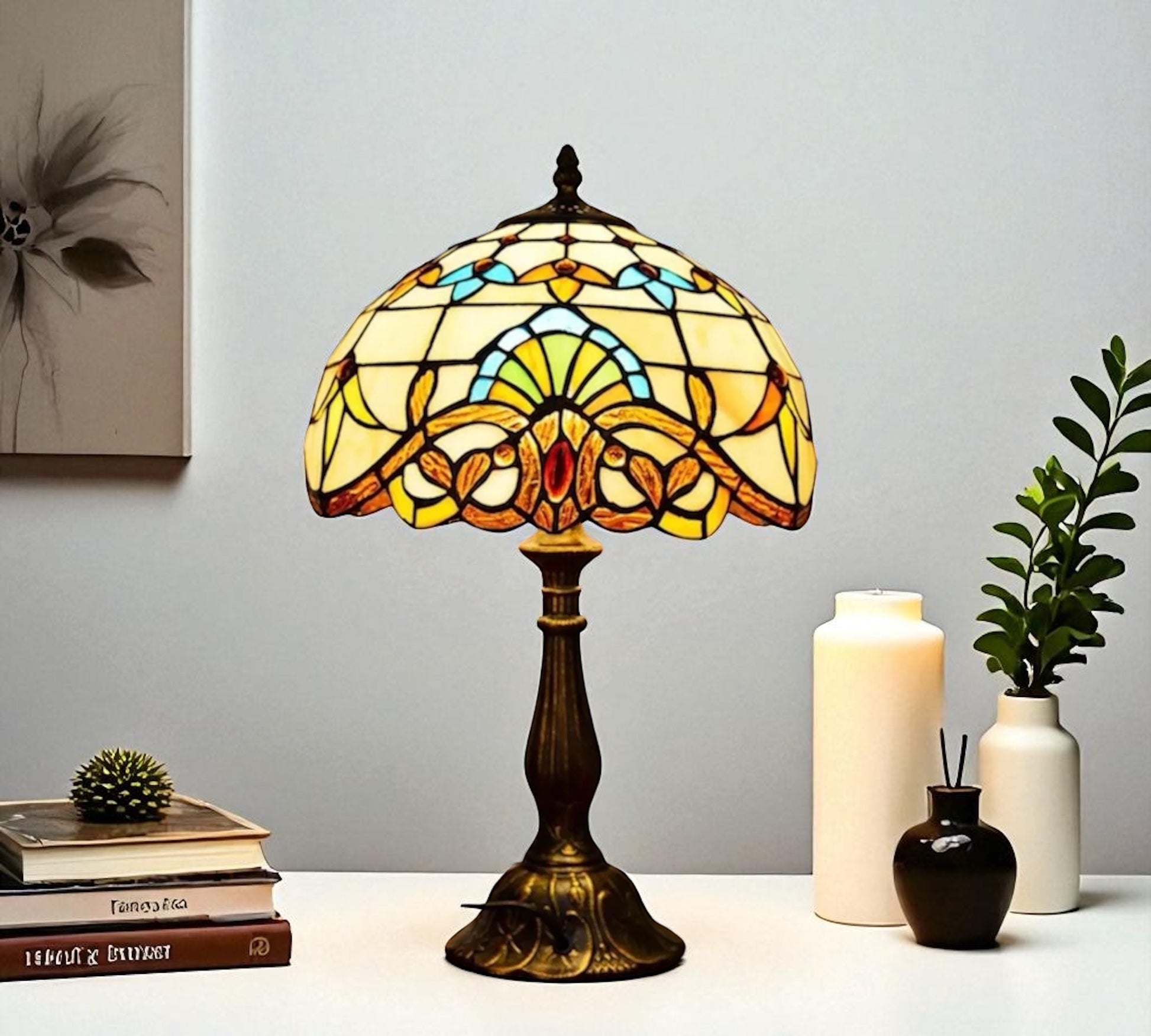CDH 12" Tiffany Table Lamp (12025)