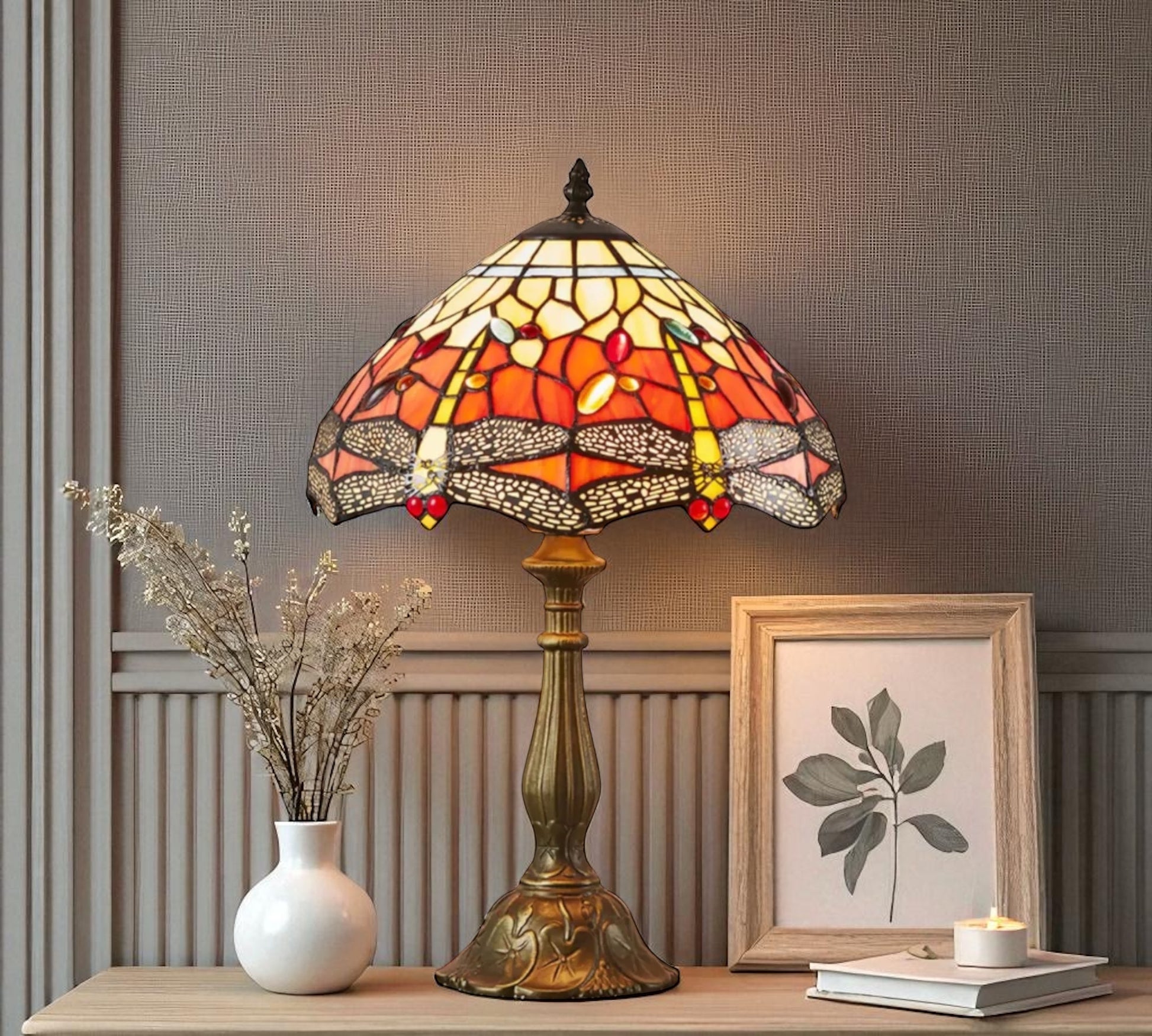 CDH 12" Tiffany Table Lamp (12035)