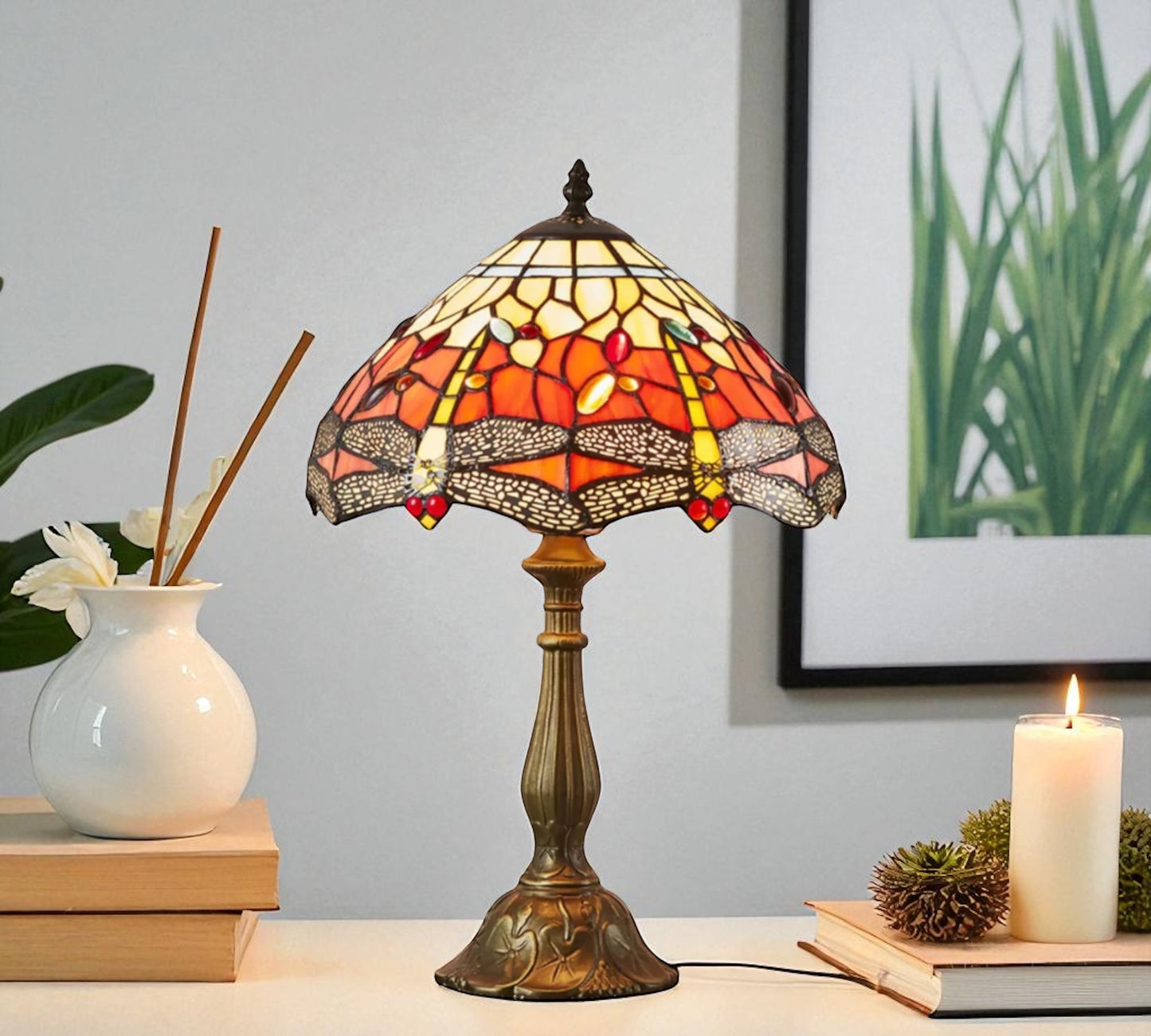 CDH 12" Tiffany Table Lamp (12035)