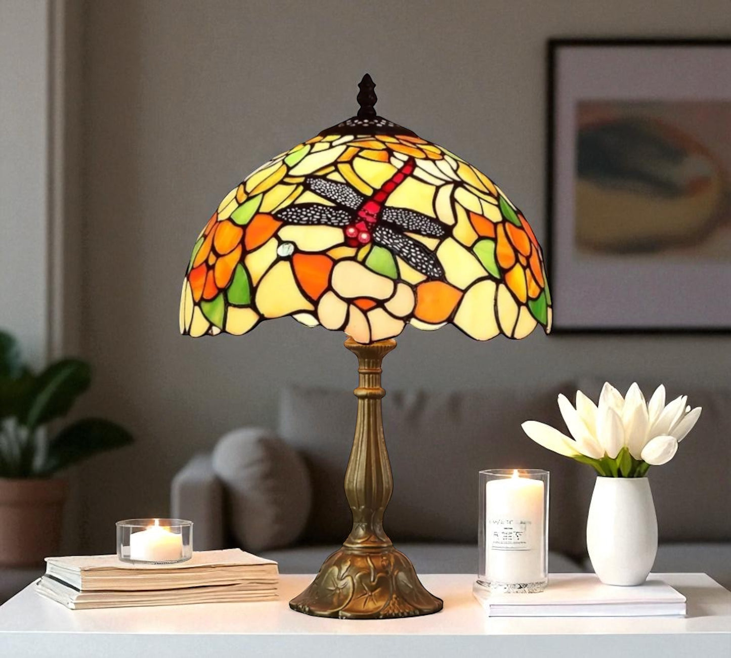 CDH 12" Tiffany Table Lamp (12043)