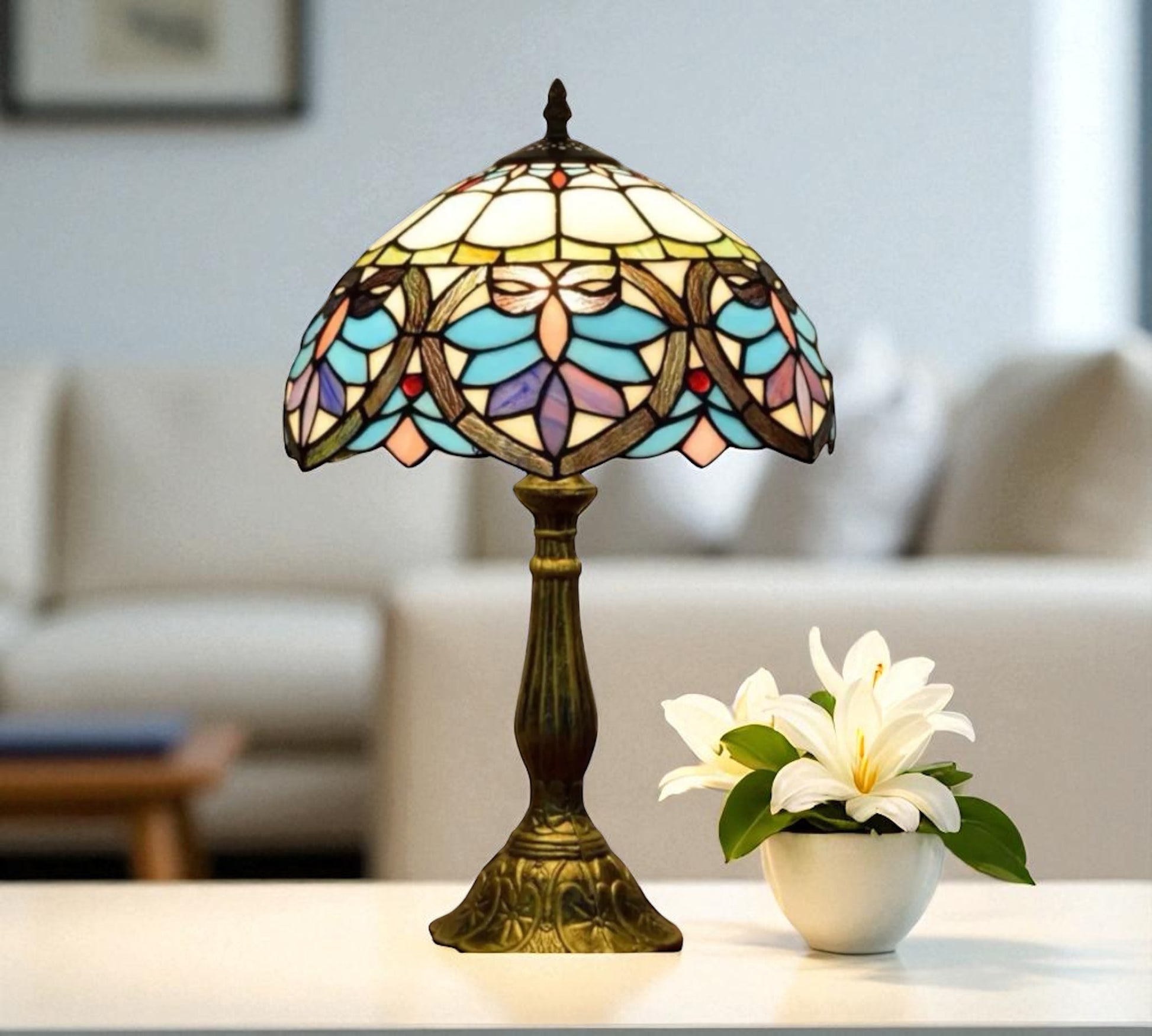 CDH 12" Tiffany Table Lamp (12045)