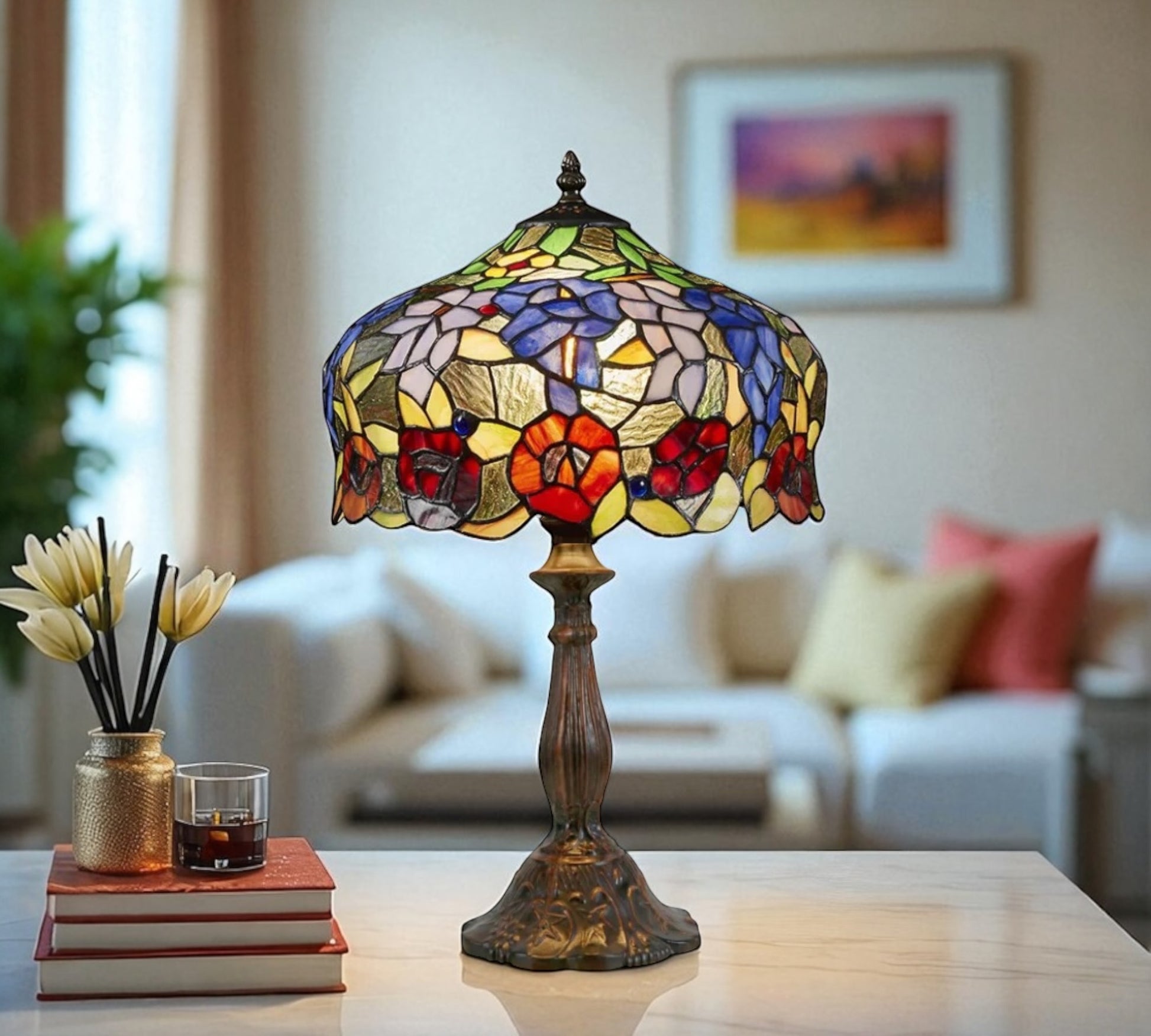 CDH 12" Tiffany Table Lamp (12054)
