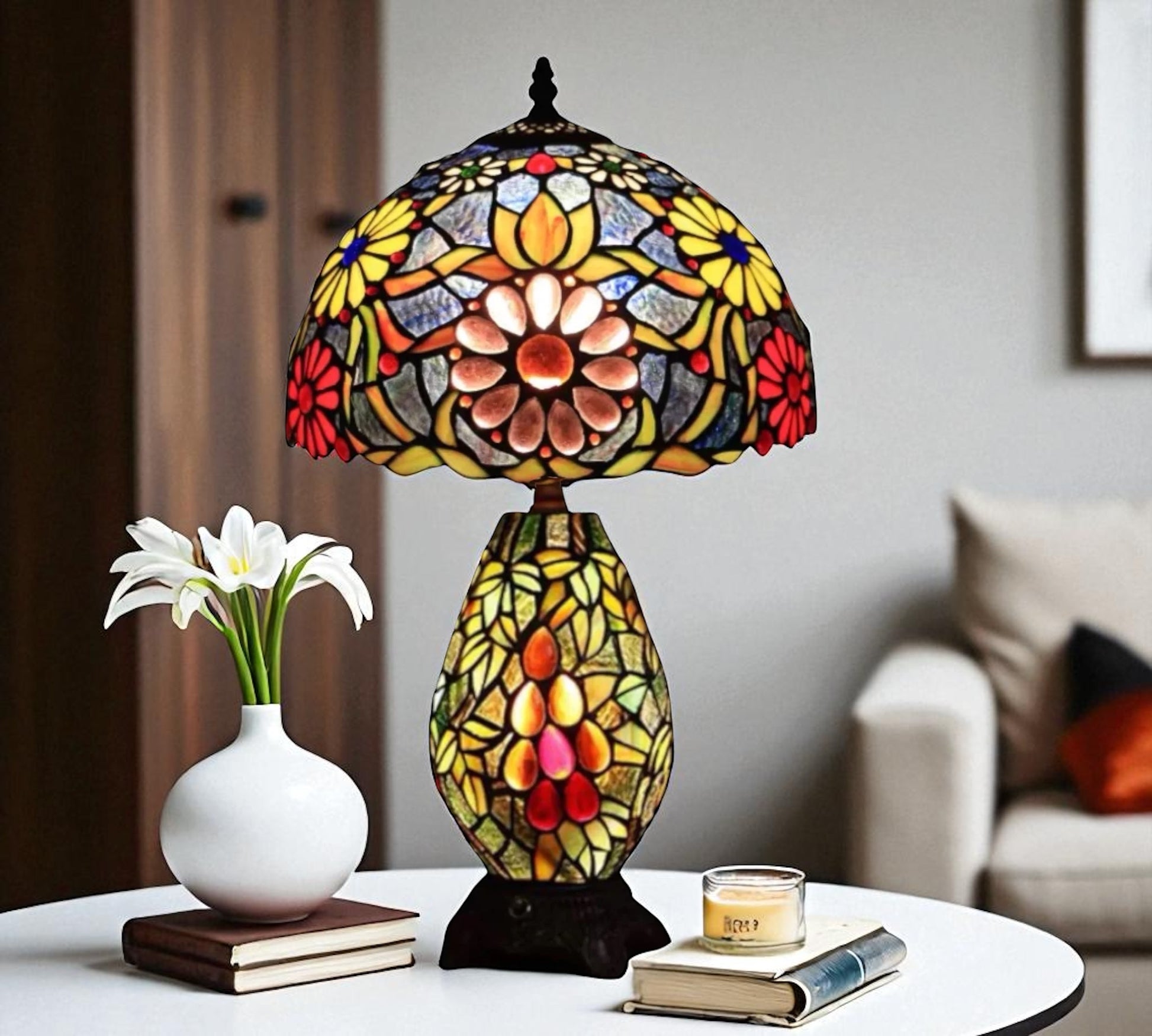 CDH 12" Tiffany Table Lamp (12059C)