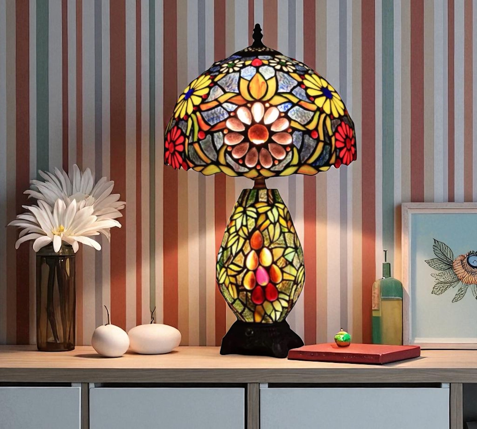 CDH 12" Tiffany Table Lamp (12059C)