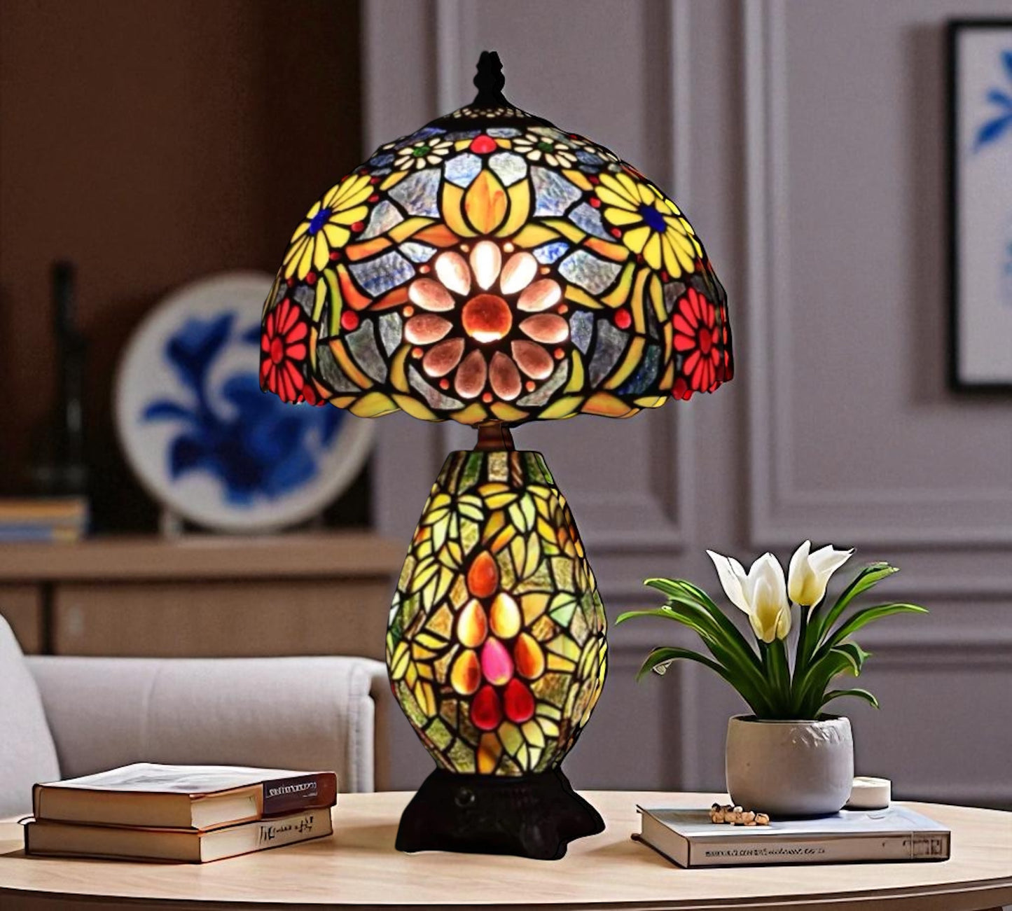 CDH 12" Tiffany Table Lamp (12059C)