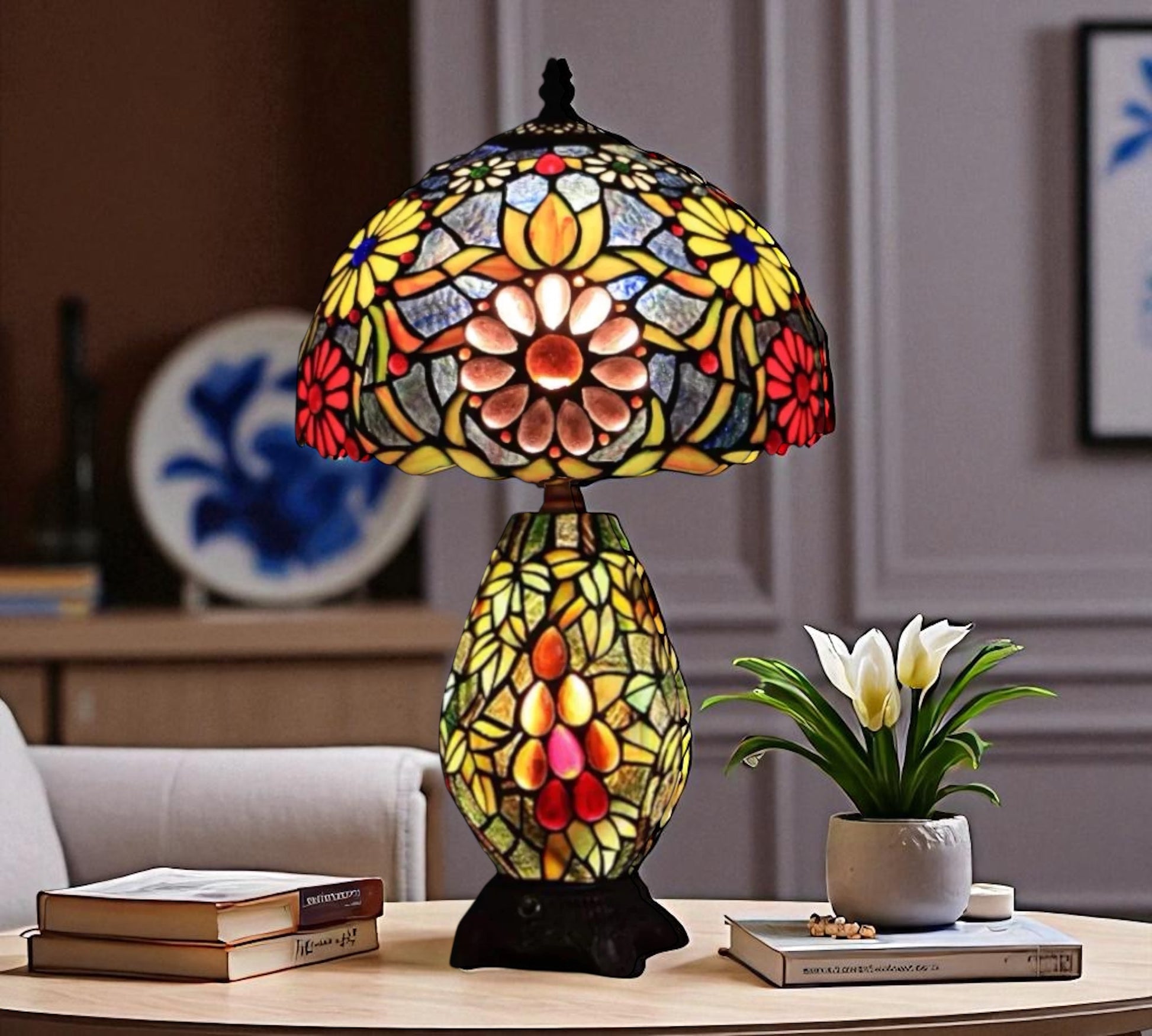 CDH 12" Tiffany Table Lamp (12059C)