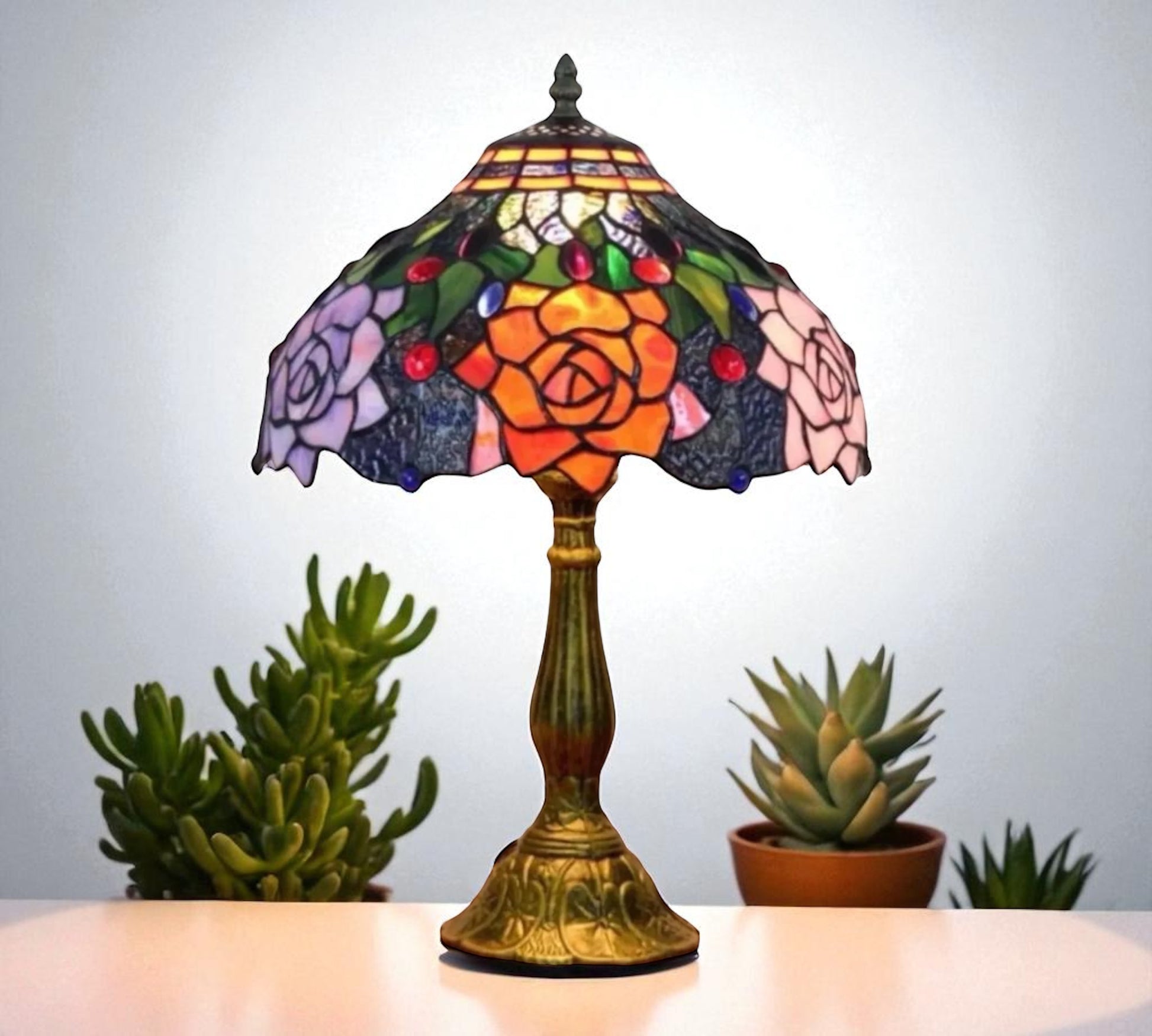 CDH 12" Tiffany Table Lamp (12063)