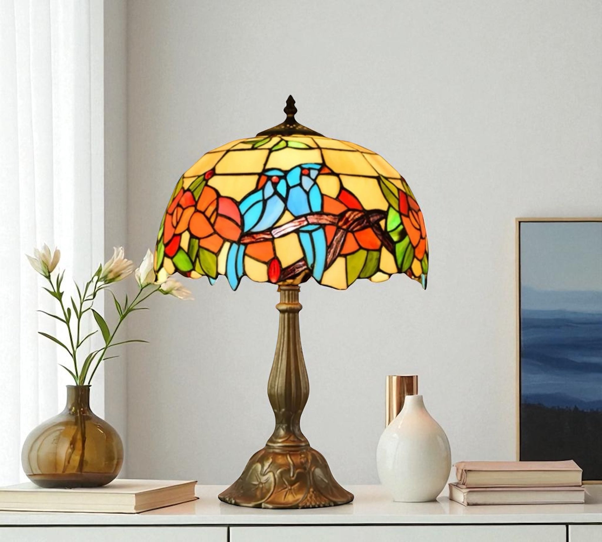 CDH 12" Tiffany Table Lamp (12064)