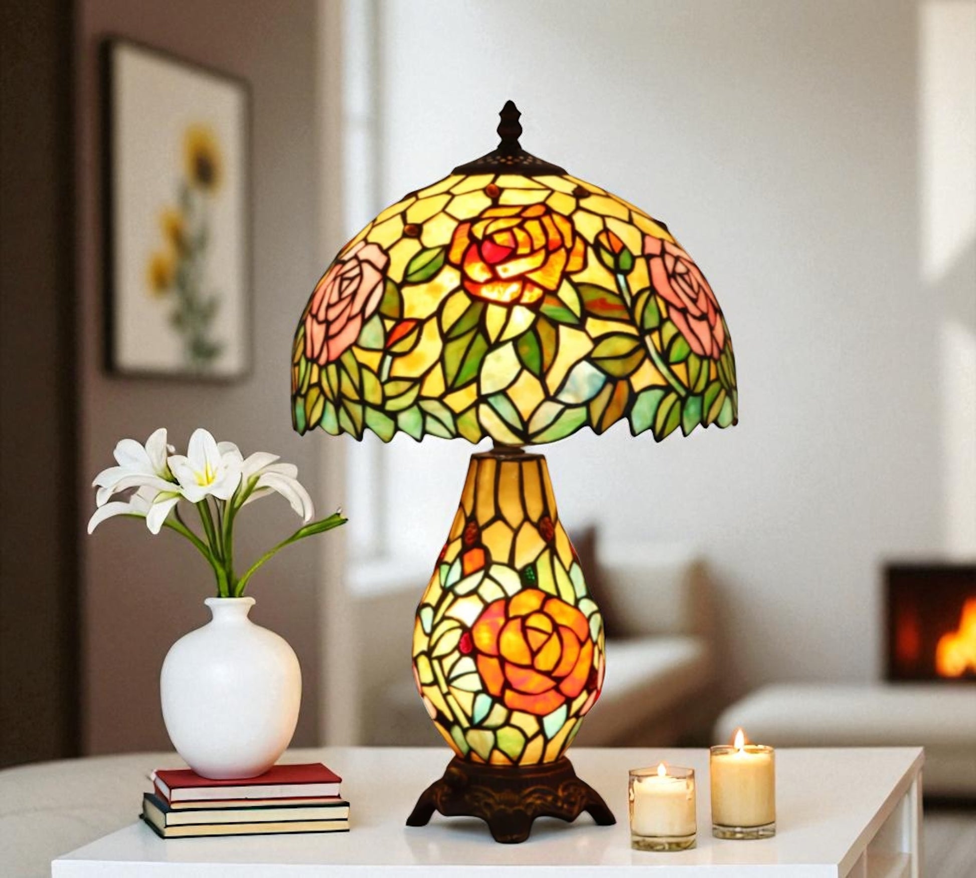 CDH 12" Tiffany Table Lamp (12071A)