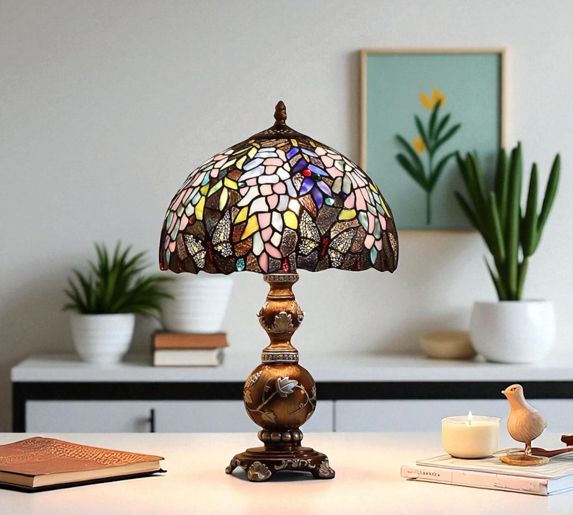 CDH 12" Tiffany Table Lamp (12074)