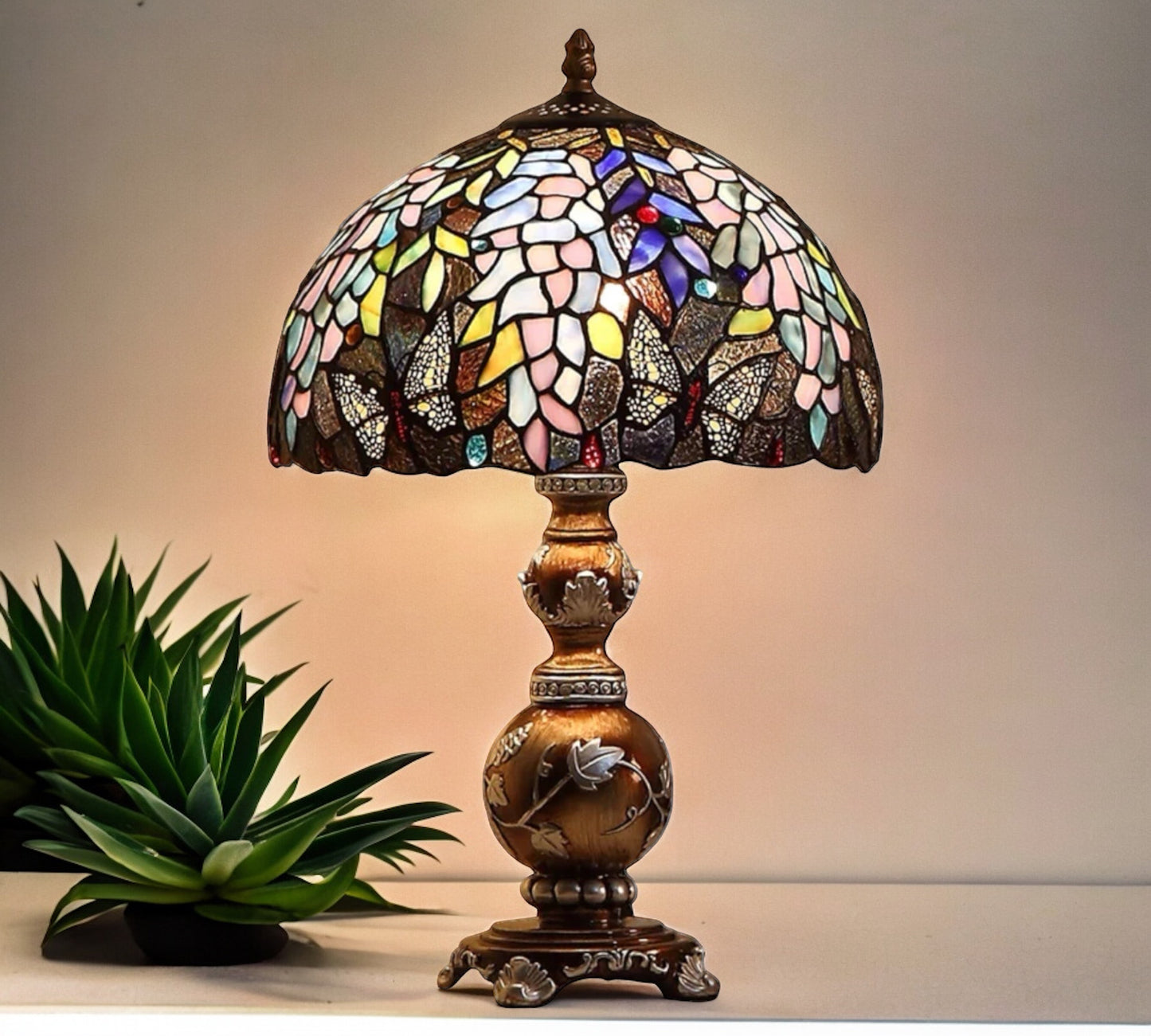 CDH 12" Tiffany Table Lamp (12074)