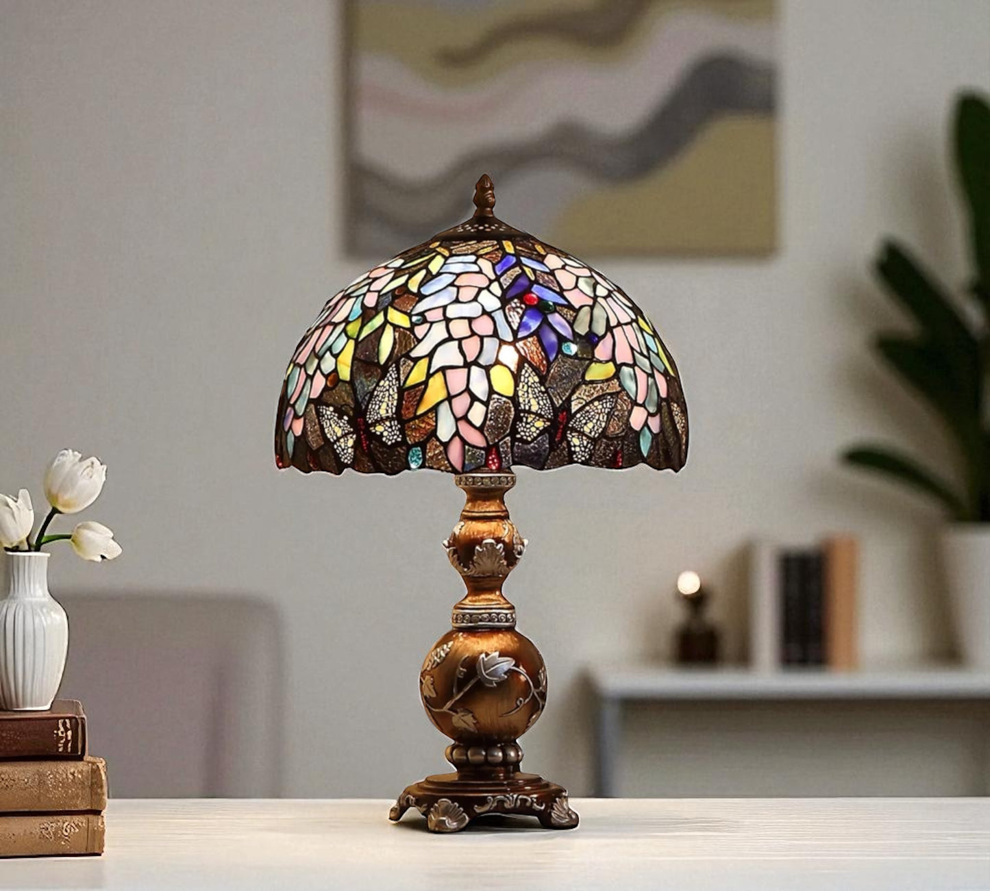 CDH 12" Tiffany Table Lamp (12074)