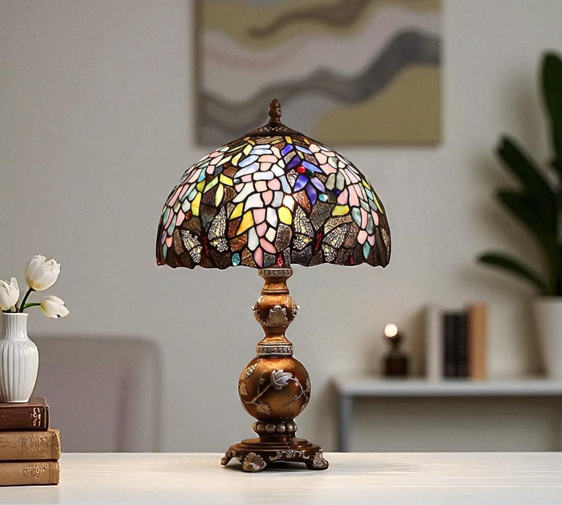 CDH 12" Tiffany Table Lamp (12074)