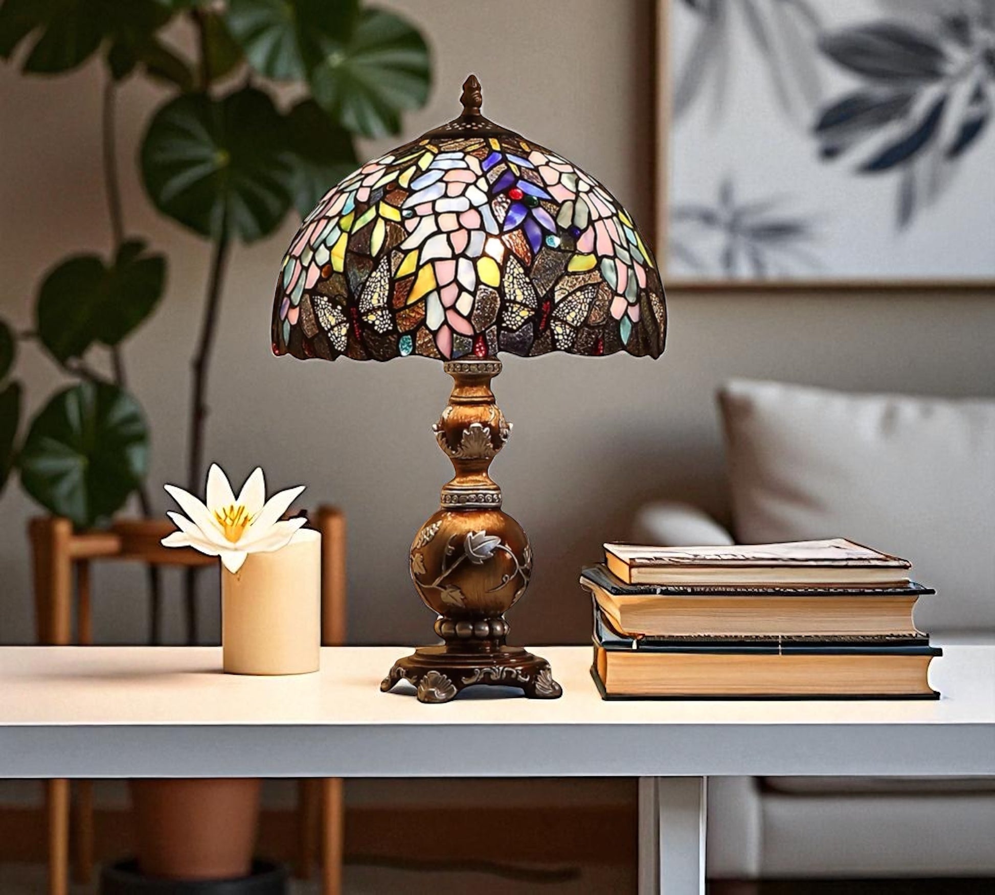 CDH 12" Tiffany Table Lamp (12074)