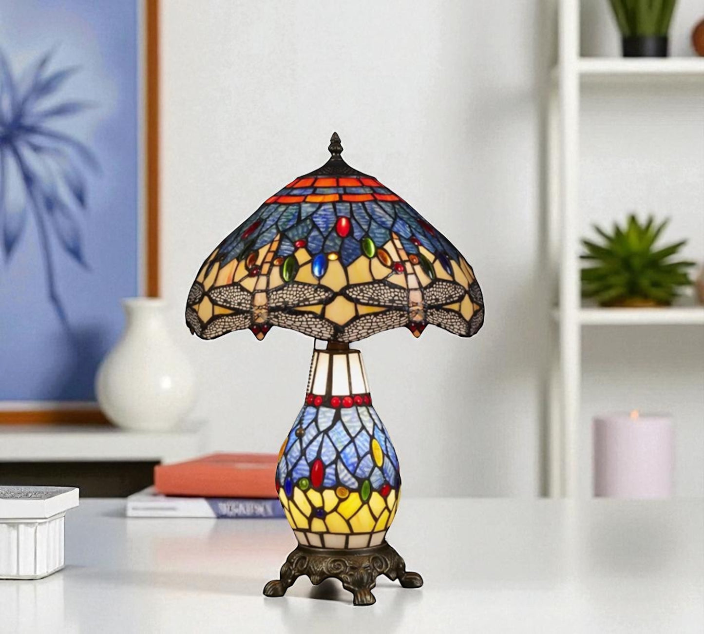CDH 12" Tiffany Table Lamp (12076B)