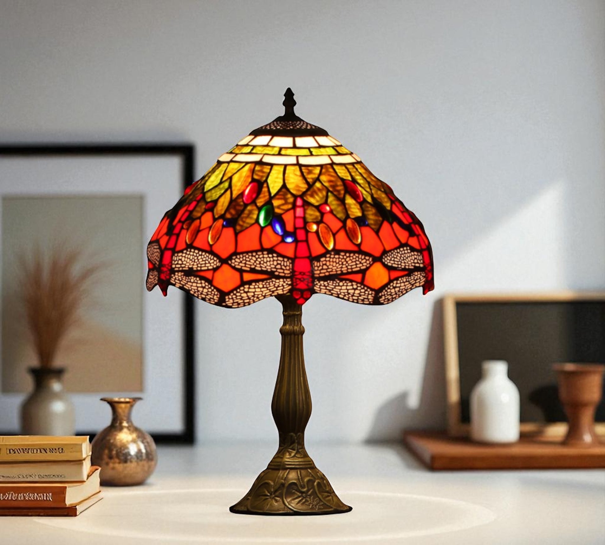 CDH 12" Tiffany Table Lamp (12076T)