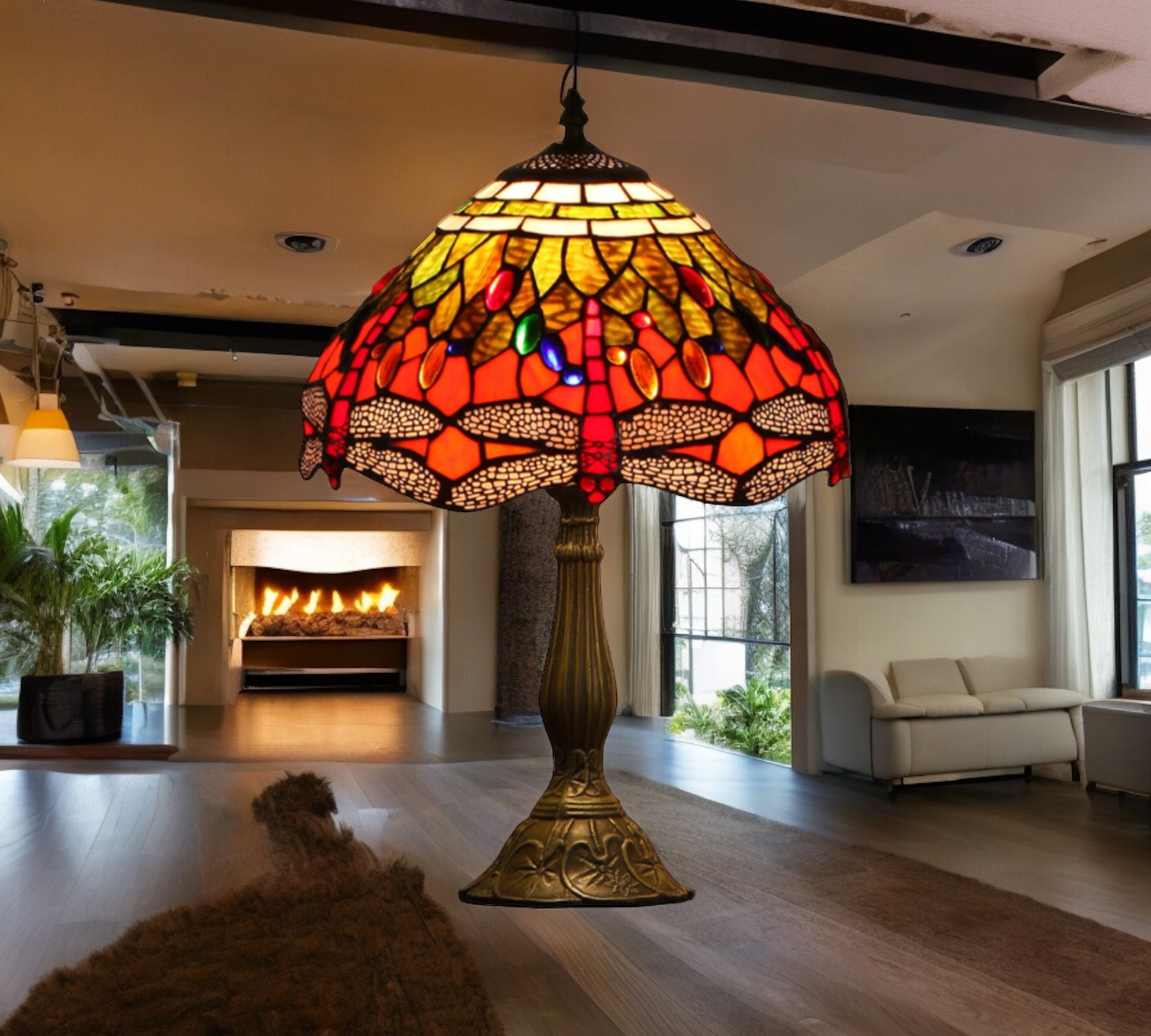 CDH 12" Tiffany Table Lamp (12076T)