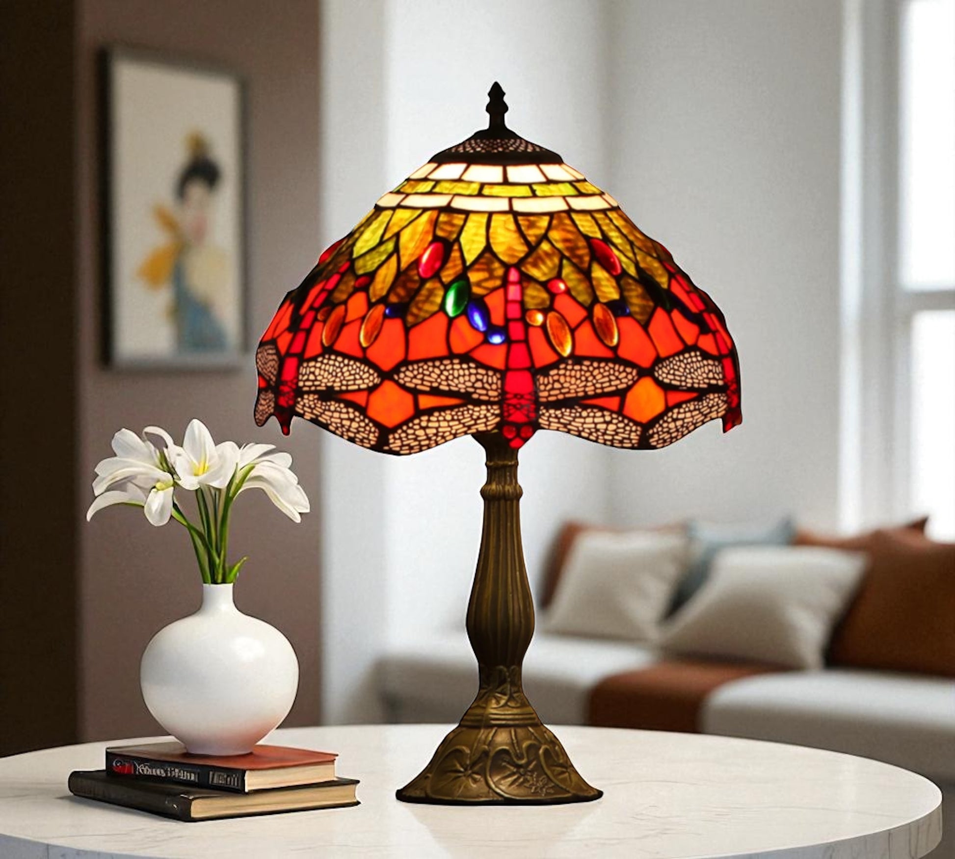 CDH 12" Tiffany Table Lamp (12076T)