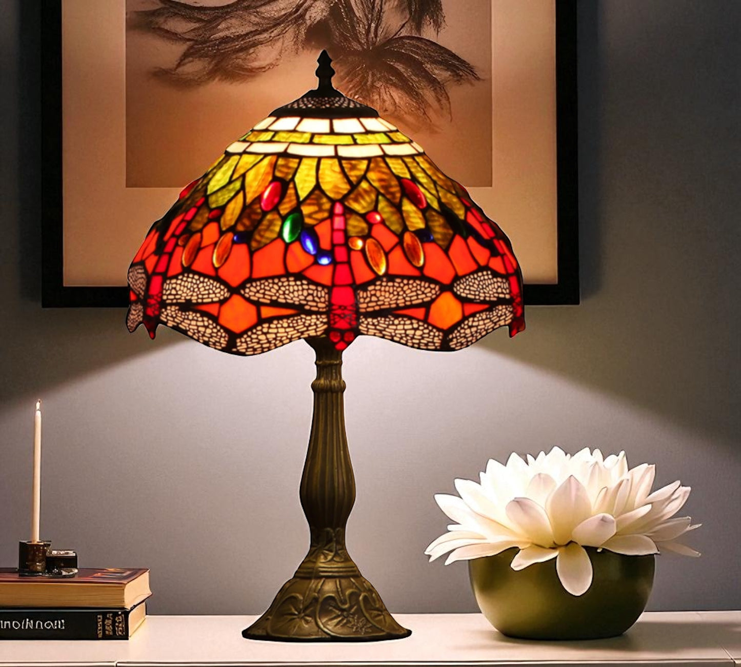 CDH 12" Tiffany Table Lamp (12076T)
