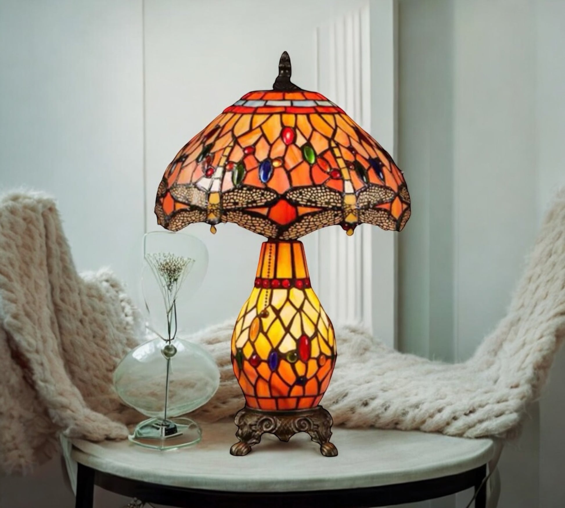 CDH 12" Tiffany Table Lamp (12076)