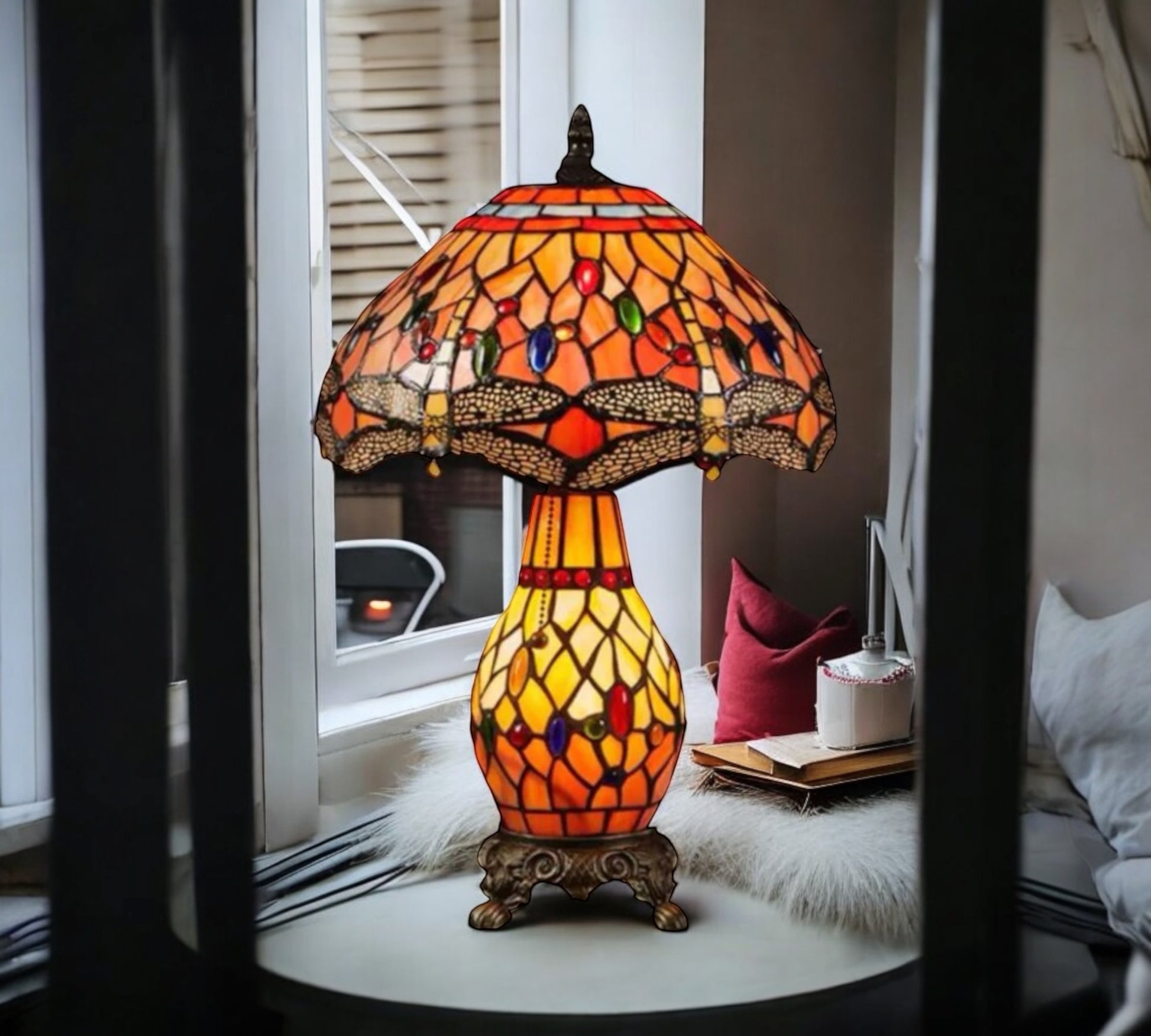 CDH 12" Tiffany Table Lamp (12076)