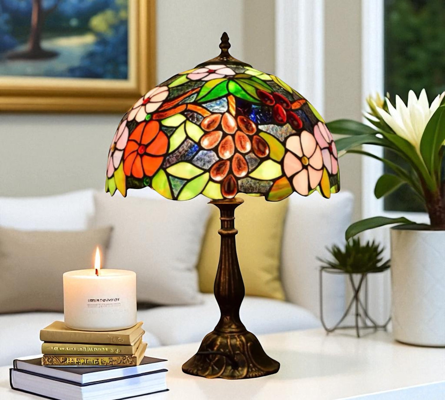 CDH 12" Tiffany Table Lamp (12083)